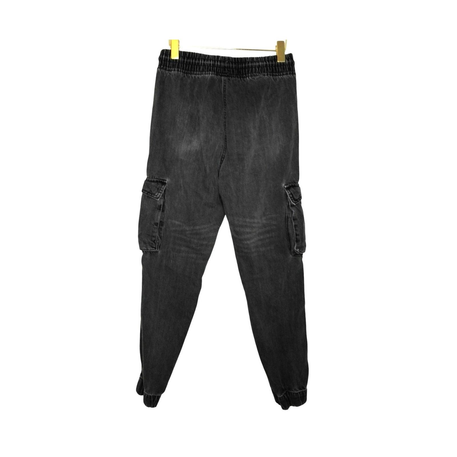 Other BlueNotes Denim Black High Rise Jogger Jeans Distressed Y2K Size 28" / US 6 / IT 42 - 3 Thumbnail