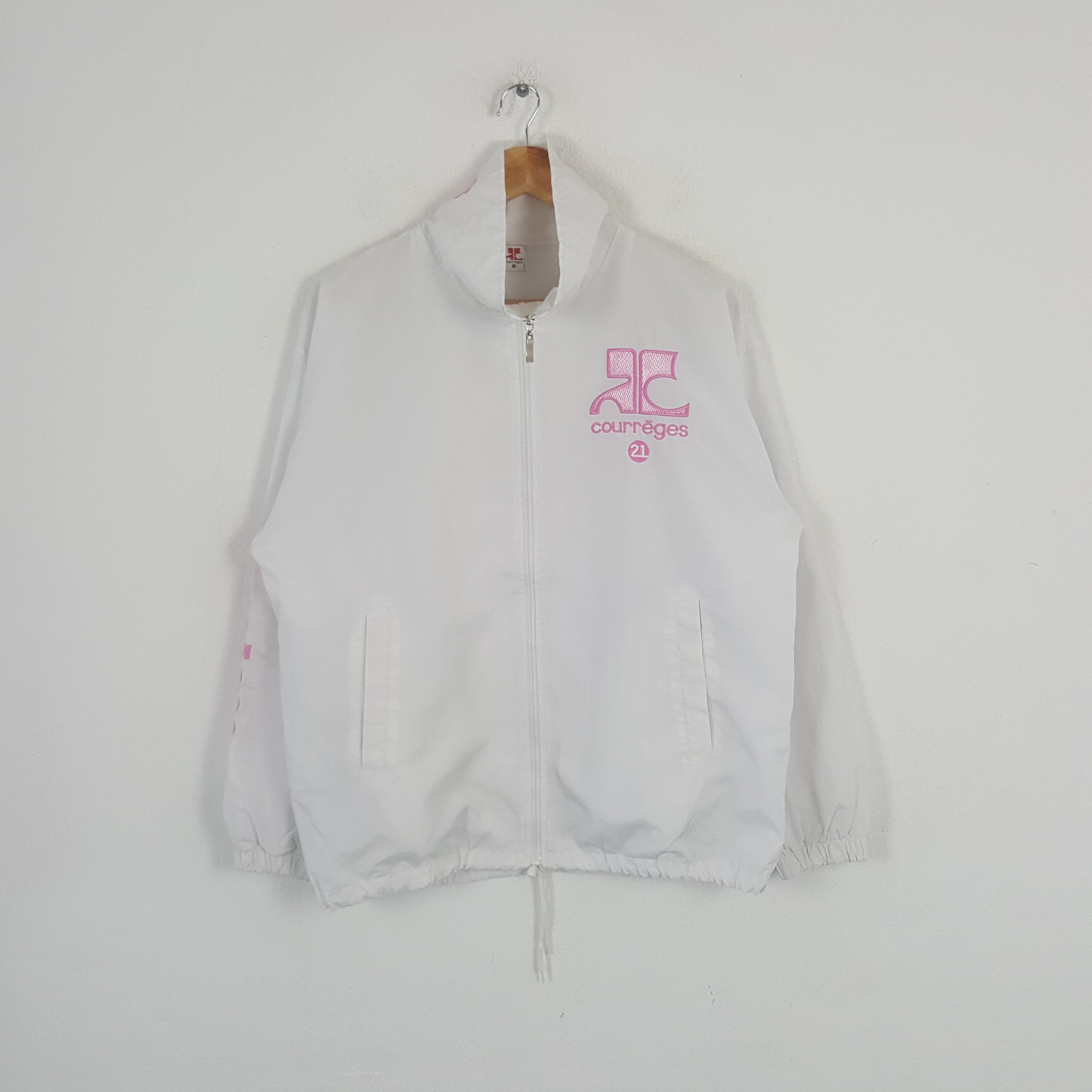 Courreges Vintage Courreges Italian Embroidery Spellout Jacket C291N7 Size US L / EU 52-54 / 3 - 3 Thumbnail