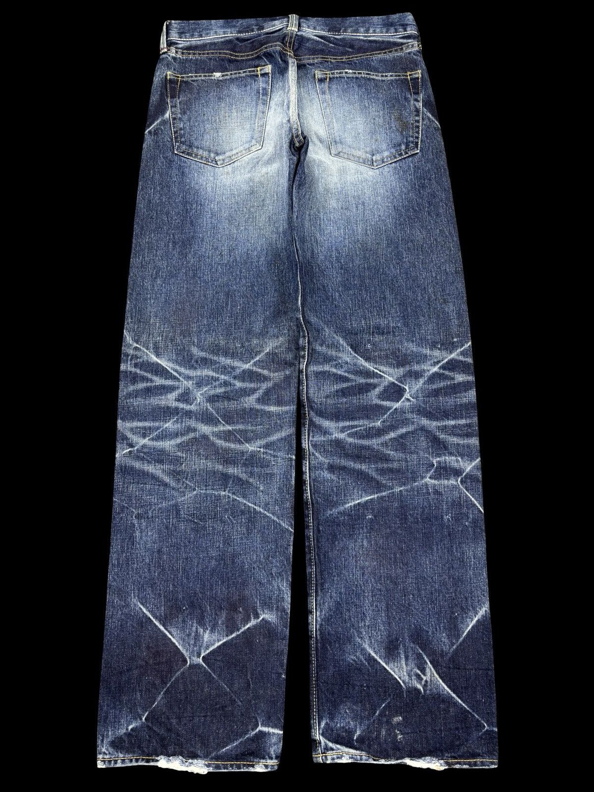 Eternal 💥Raw Sturdy Denim💥Vtg Eternal Insane Fades Denim F971 Size US 29 - 2 Thumbnail