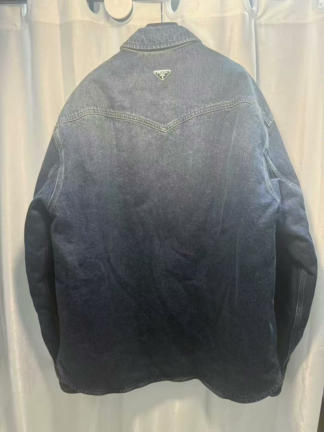 Prada prada denim jacket with triangle logo Size US M / EU 48-50 / 2 - 1 Thumbnail