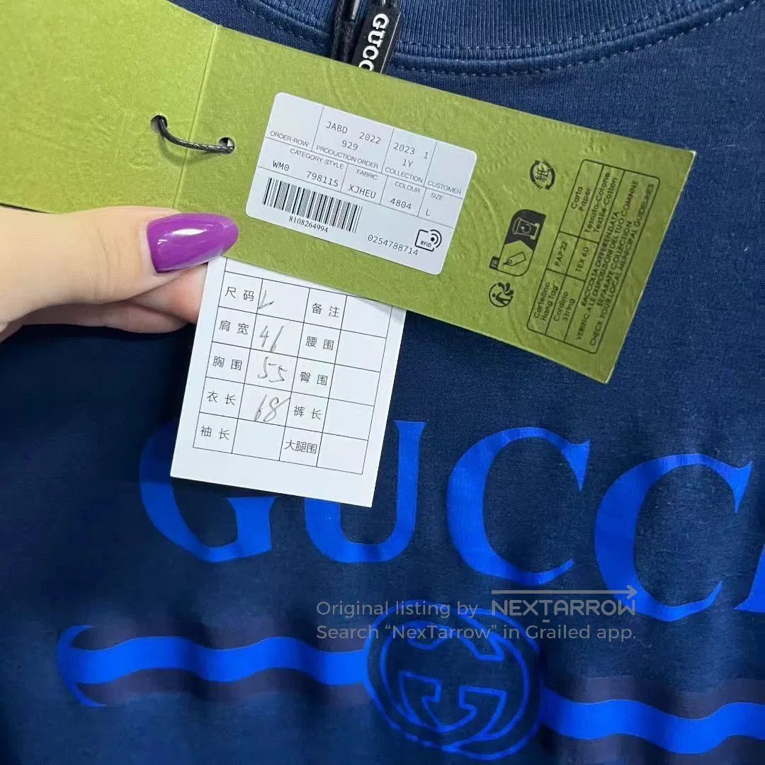Gucci gucci blue gradient cotton t-shirt size L. Size US L / EU 52-54 / 3 - 5 Thumbnail