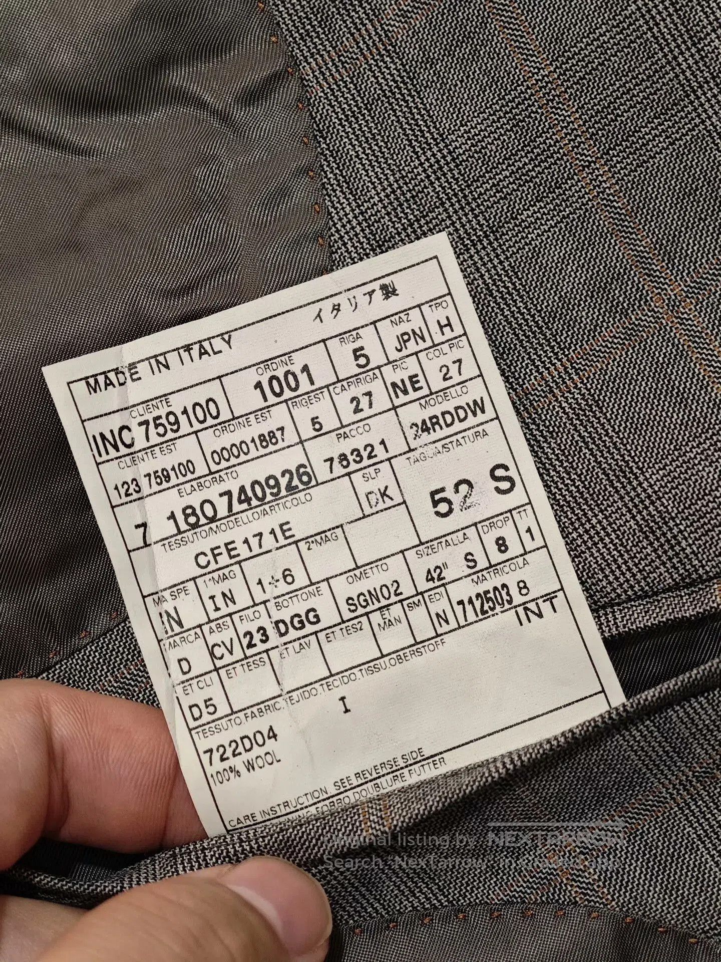 Ermenegildo Zegna Dunhill Italian Wool Blend Suit Jacket. Size US L / EU 52-54 / 3 - 8 Thumbnail
