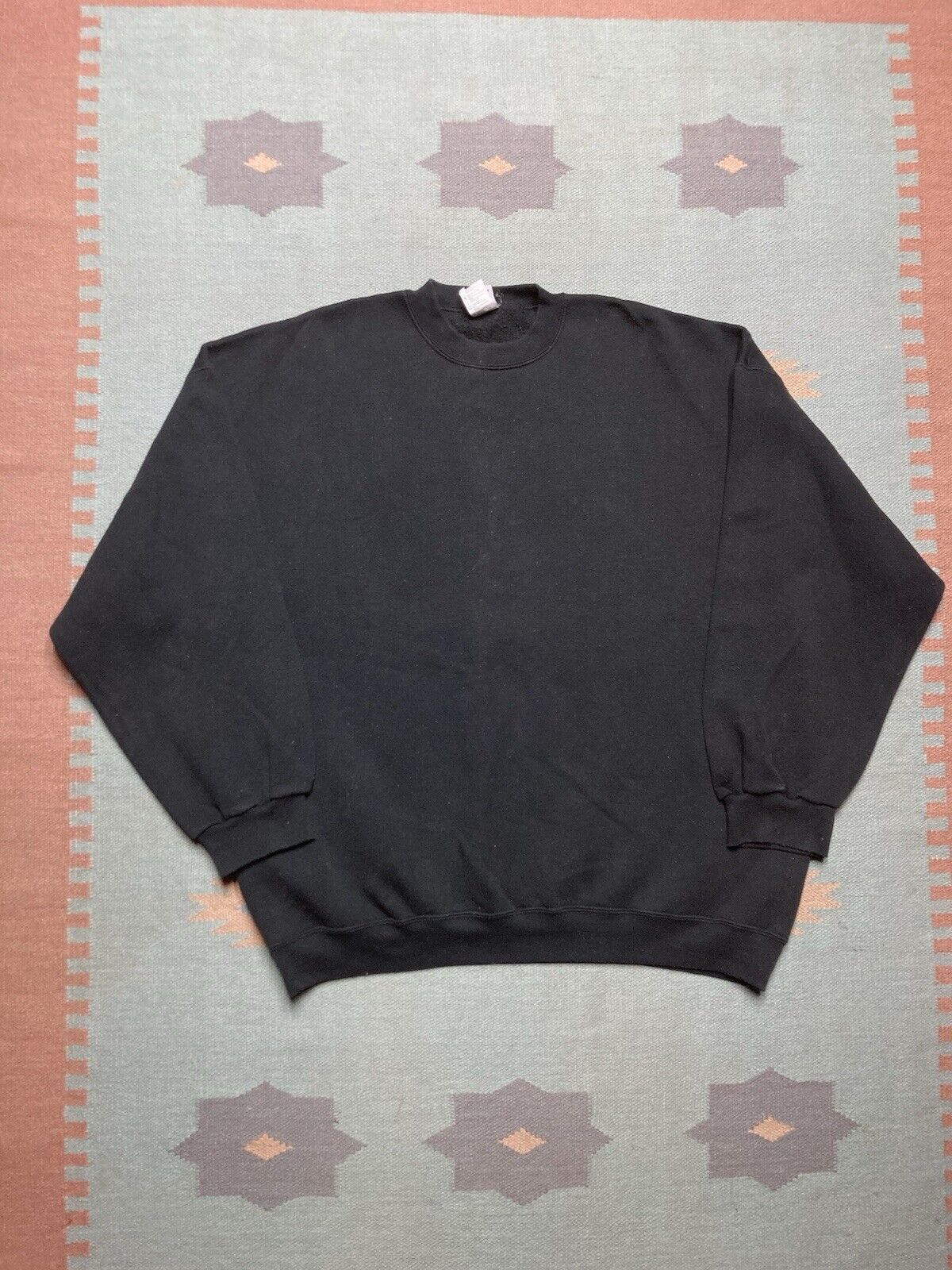 Vintage VTG crewneck sweatshirt blank fade black grunge Franklin 3XL Size US XXL / EU 58 / 5 - 1 Thumbnail