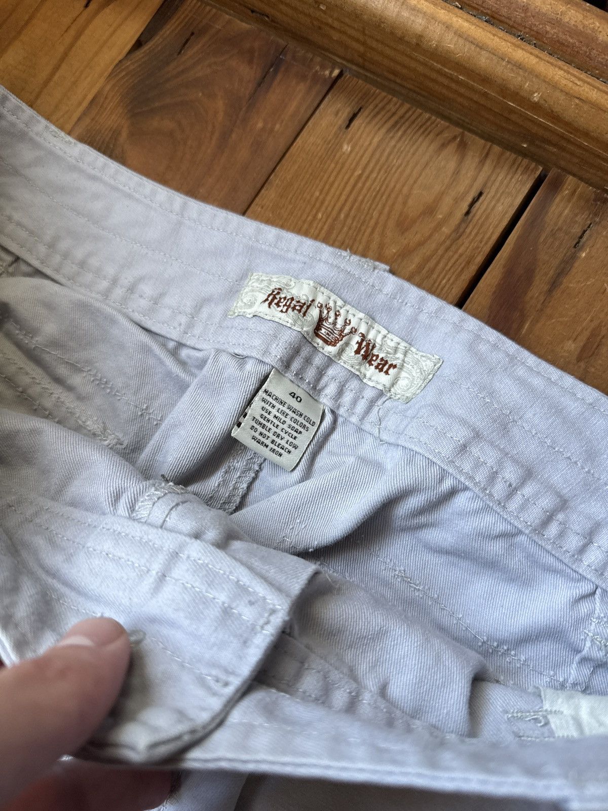 Vintage Vintage Y2K Regal Wear Army Military Patch Grey Cargo Pants Size US 36 / EU 52 - 3 Thumbnail