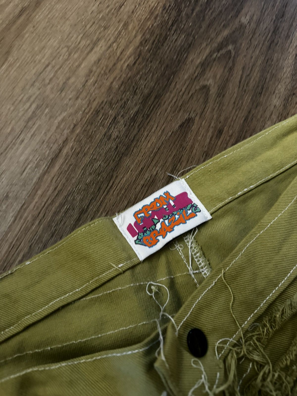 Japanese Brand Temporary From Brazil Distressed Shorts Size US 34 / EU 50 - 4 Thumbnail