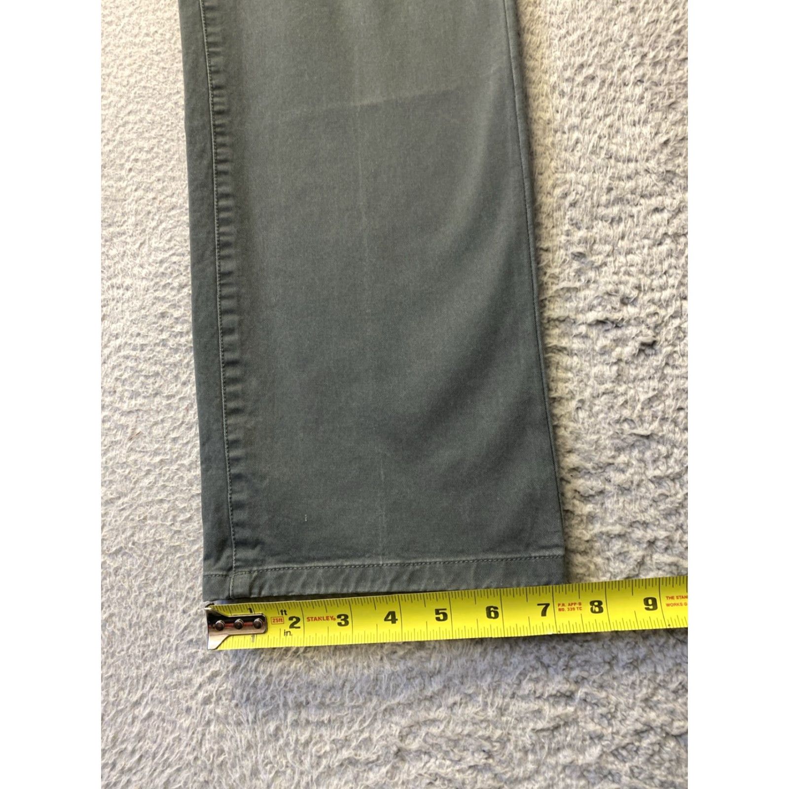 Bonobos Bonobos Chino Pants Mens 33x32 Olive Green Slim fit Straight Leg 32 Inseam Casual Smart-Casual Size US 33 - 5 Thumbnail