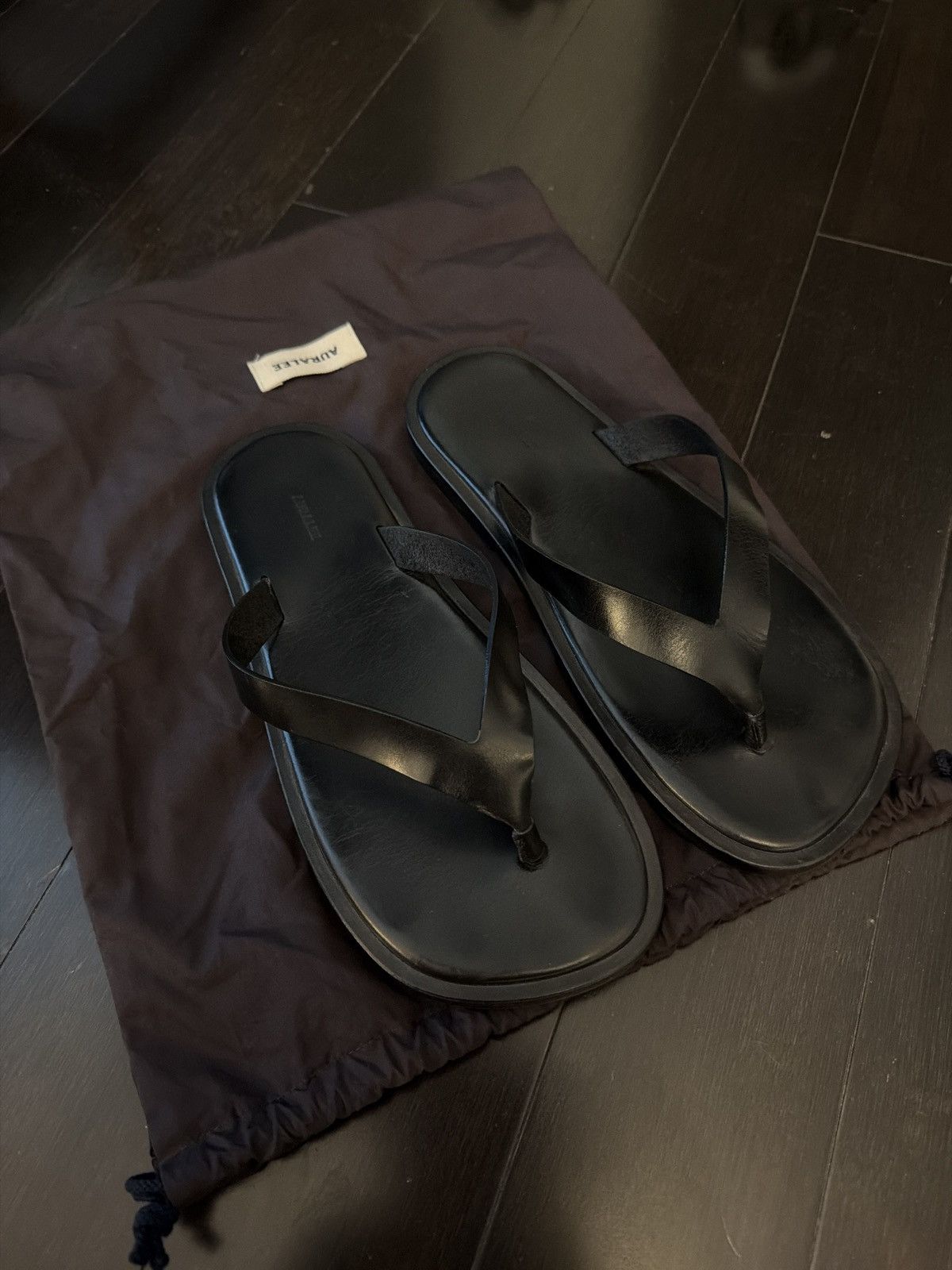 Auralee Auralee Leather Thong Sandals Size US 8 / EU 41 - 1 Thumbnail