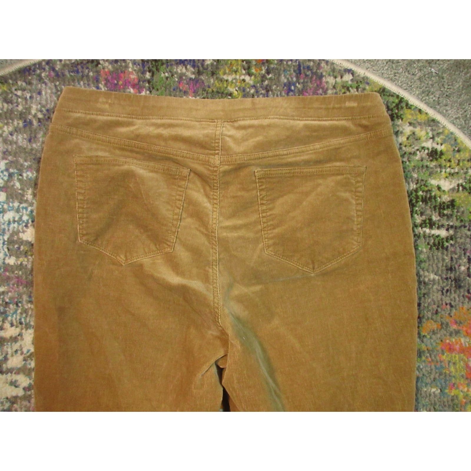 J. Jill J. Jill Pants Womens Medium Brown Corduroy Taper Stretch Soft Casual 30x29 Size 32" / US 10 / IT 46 - 4 Thumbnail