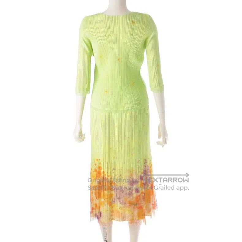Issey Miyake Issey Miyake Green Dress Size M / US 6-8 / IT 42-44 - 4 Thumbnail