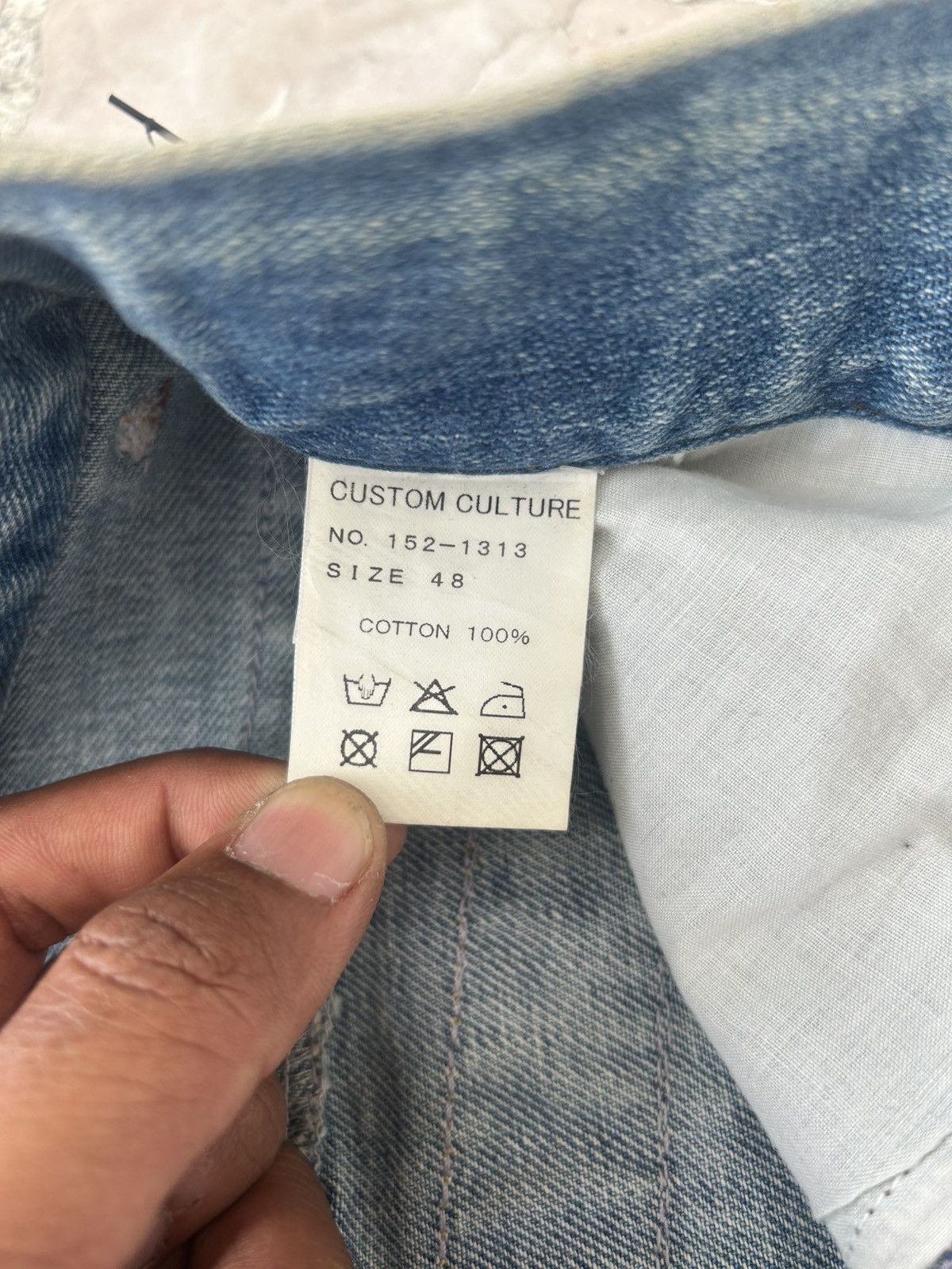 Japanese Brand Custom Culture Patchwork Denim Vintage Size US 30 / EU 46 - 12 Thumbnail