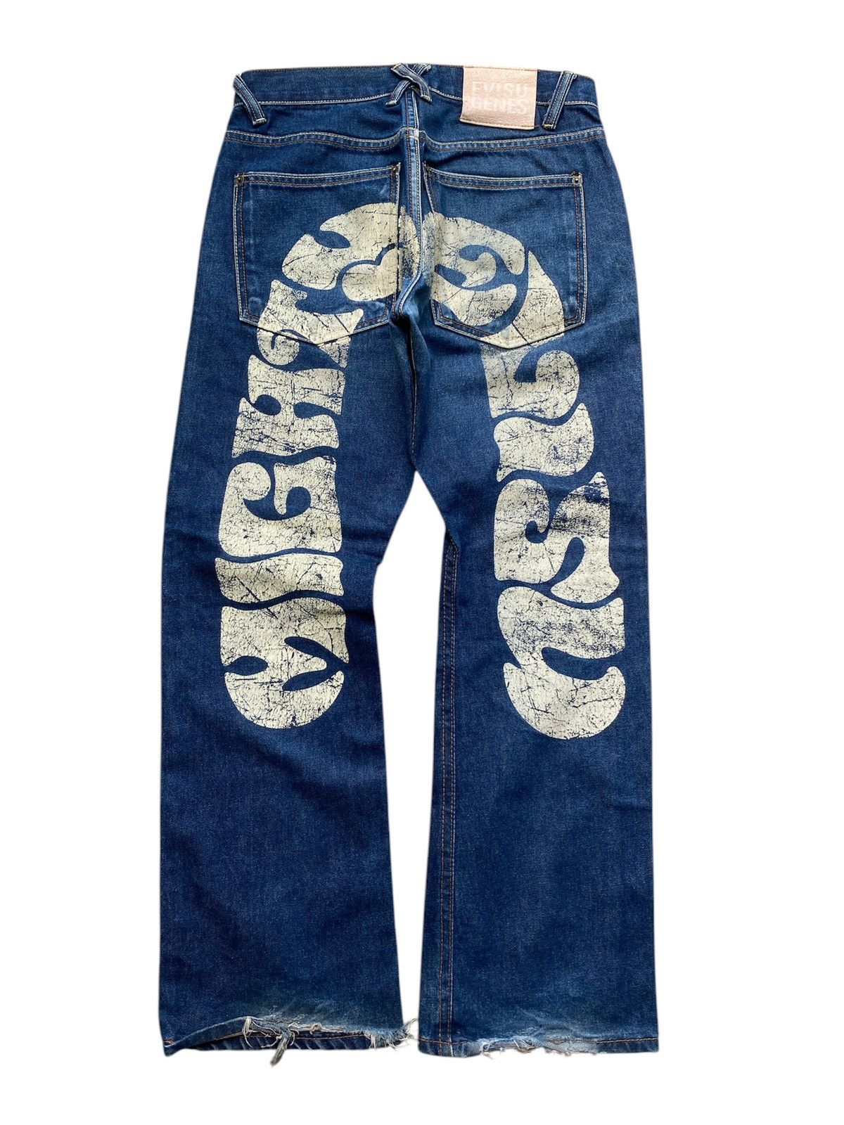 Japanese Brand × Vintage FLARE🔥 japanese brand mighty evisu daicock jeans Size US 30 / EU 46 - 1 Thumbnail