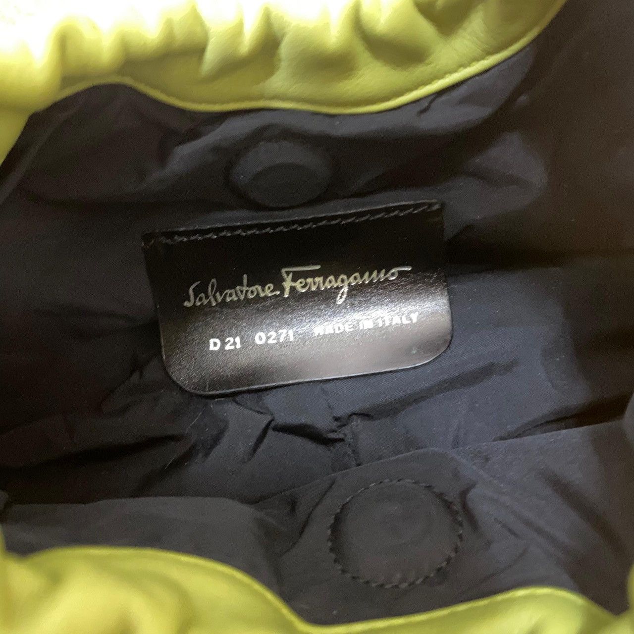 Designer × Salvatore Ferragamo Y2K Ferragamo Mini Shoulder Bag – Lime Green Statement Piece Size ONE SIZE - 15 Thumbnail