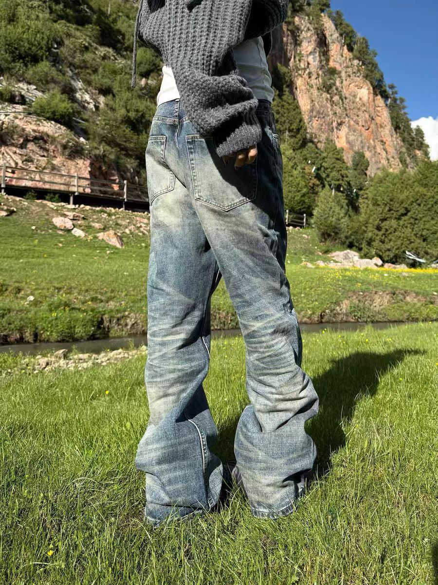 Jean Washed blue relaxed-fit jeans Size US 30 / EU 46 - 2 Thumbnail
