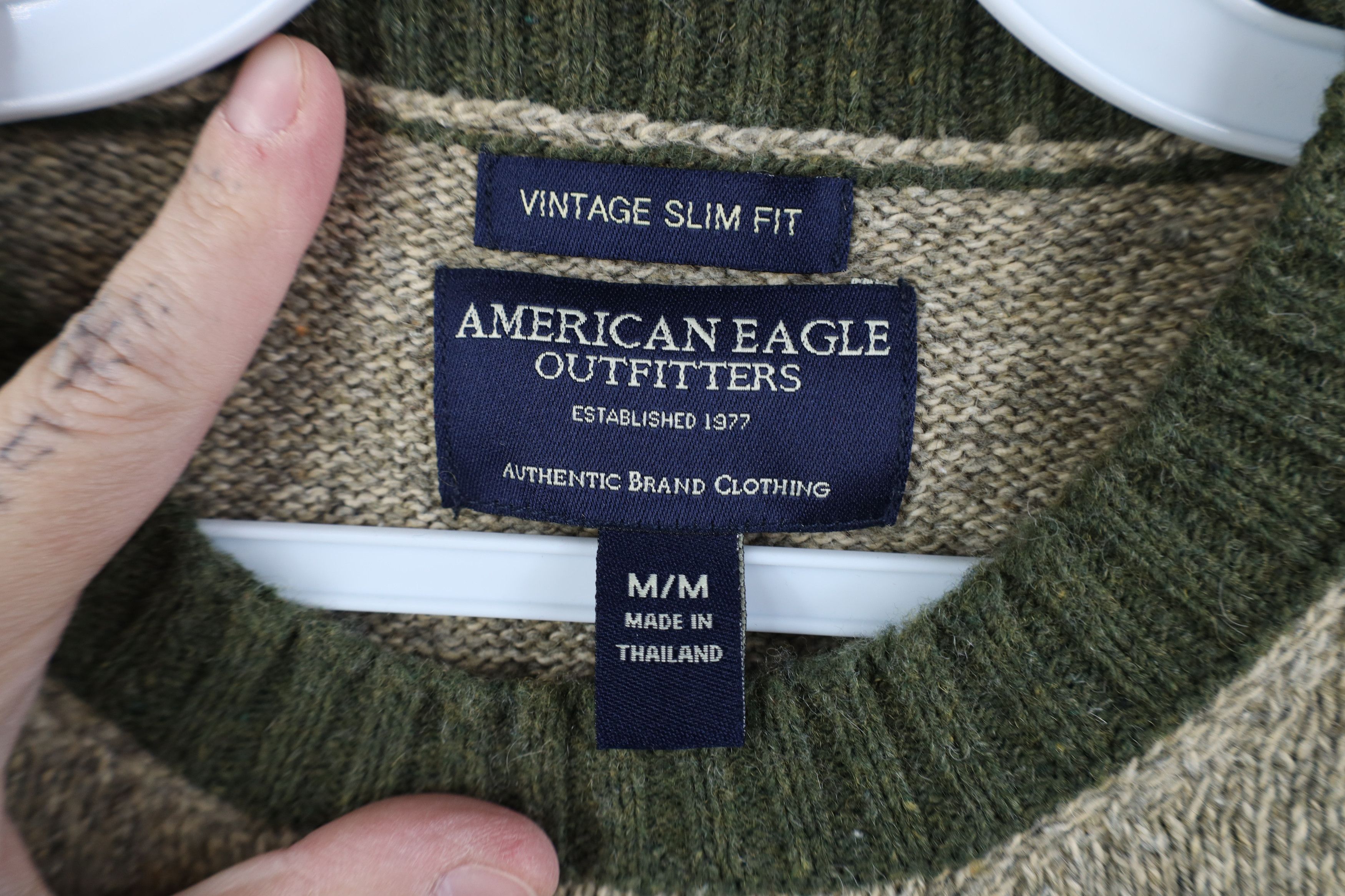 American Eagle Outfitters Vintage Y2K American Eagle Outfitters Wool Knit Sweater Size US L / EU 52-54 / 3 - 4 Thumbnail