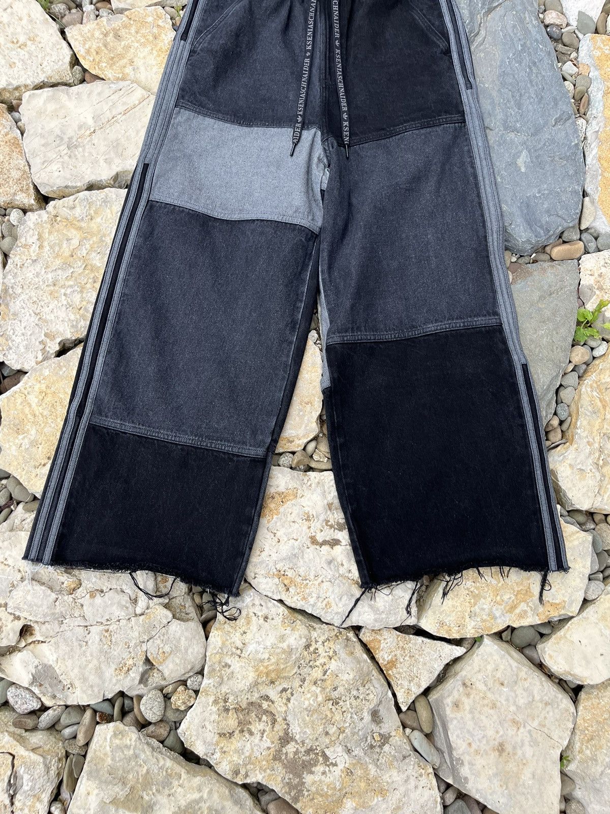 Adidas Adidas x Ksenia Schnaider patchwork sample baggy jeans pants Size 26" / US 2 / IT 38 - 5 Thumbnail