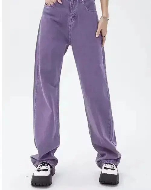 Other Vintage Purple High Waist Streetwear Jeans Size US 29 - 1 Thumbnail