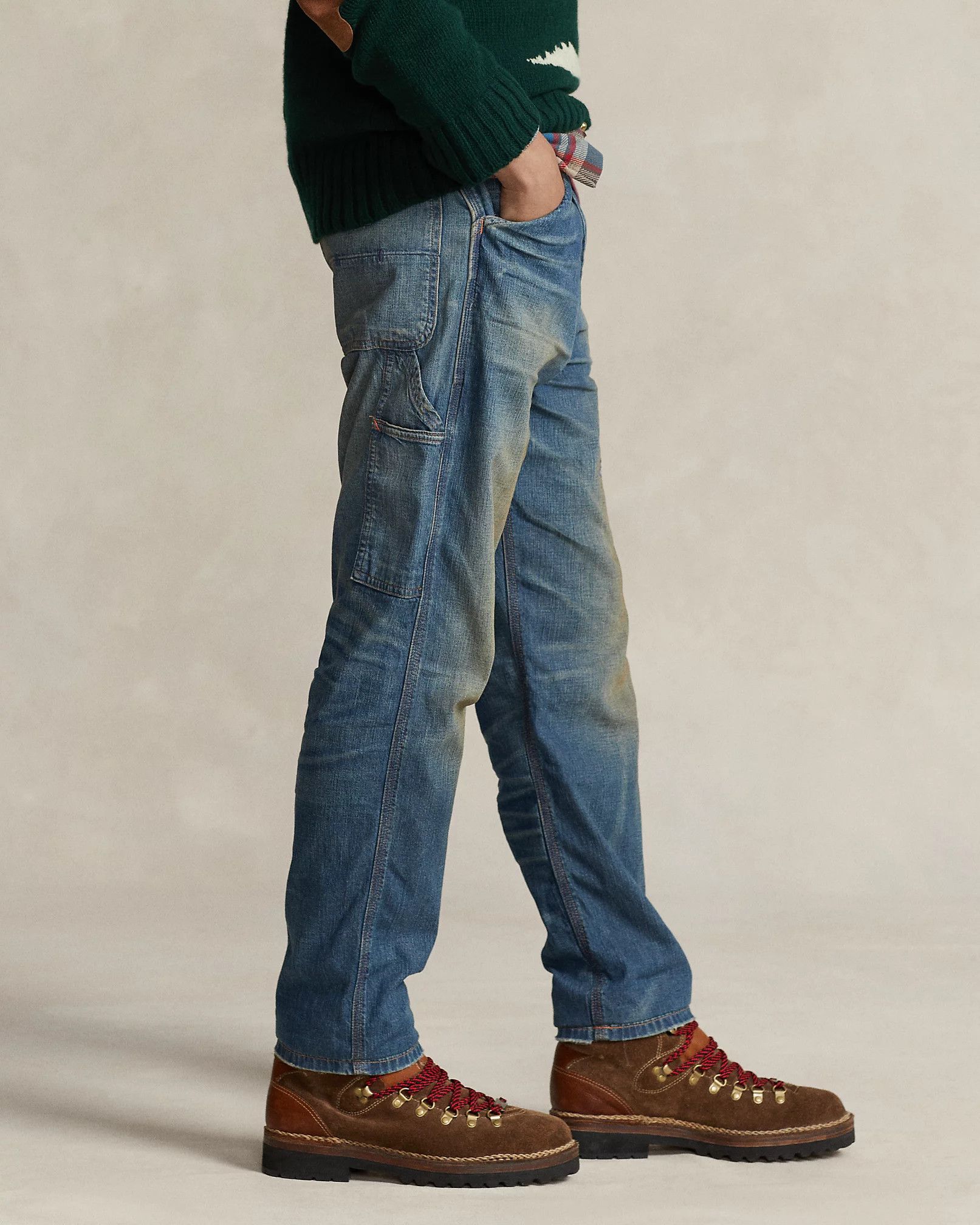 RRL Ralph Lauren Polo Ralph Lauren Relaxed Fit Distressed Carpenter Jean Size US 38 / EU 54 - 3 Thumbnail
