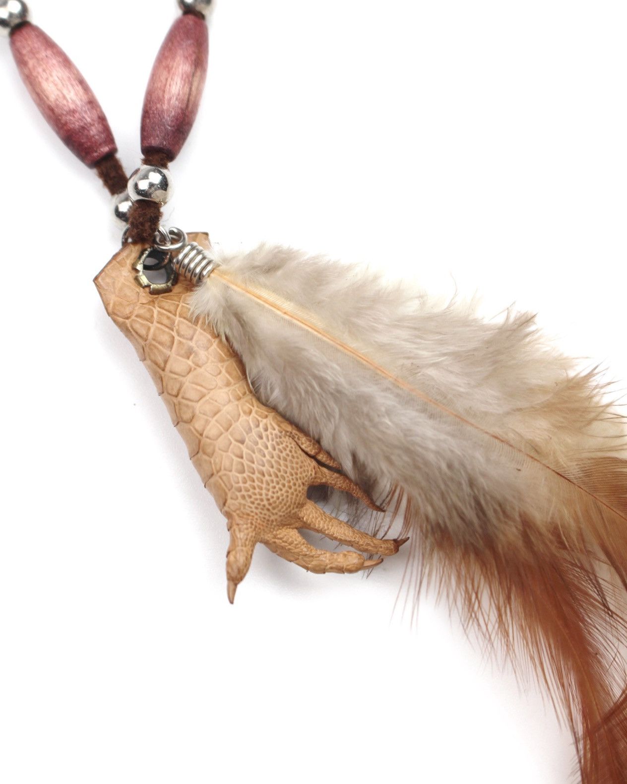 If Six Was Nine 2000S JAPANESE MADE REPTILE CLAW FEATHER NECKLACE Size ONE SIZE - 4 Thumbnail