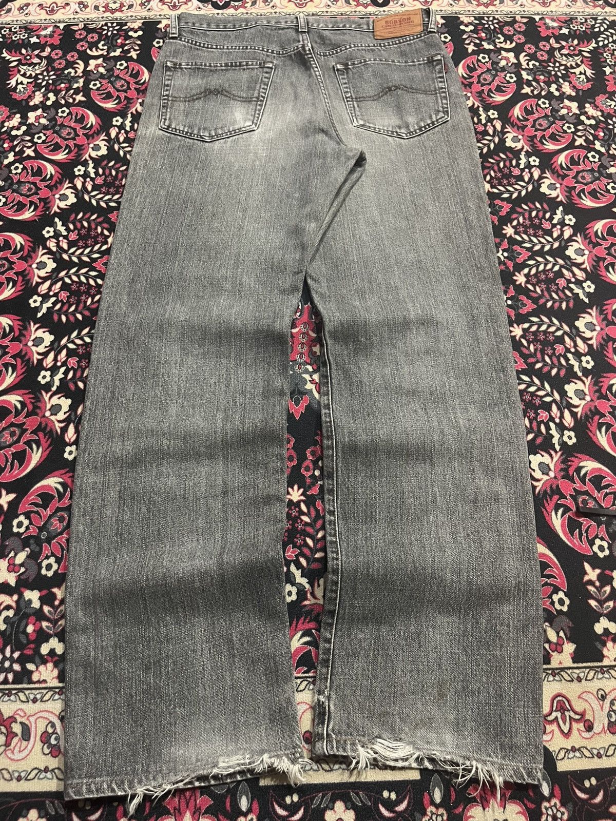 Other ⚡️Distressed⚡️Vintage Bobson Chessking Black Faded Washed Jean Size US 34 / EU 50 - 2 Thumbnail
