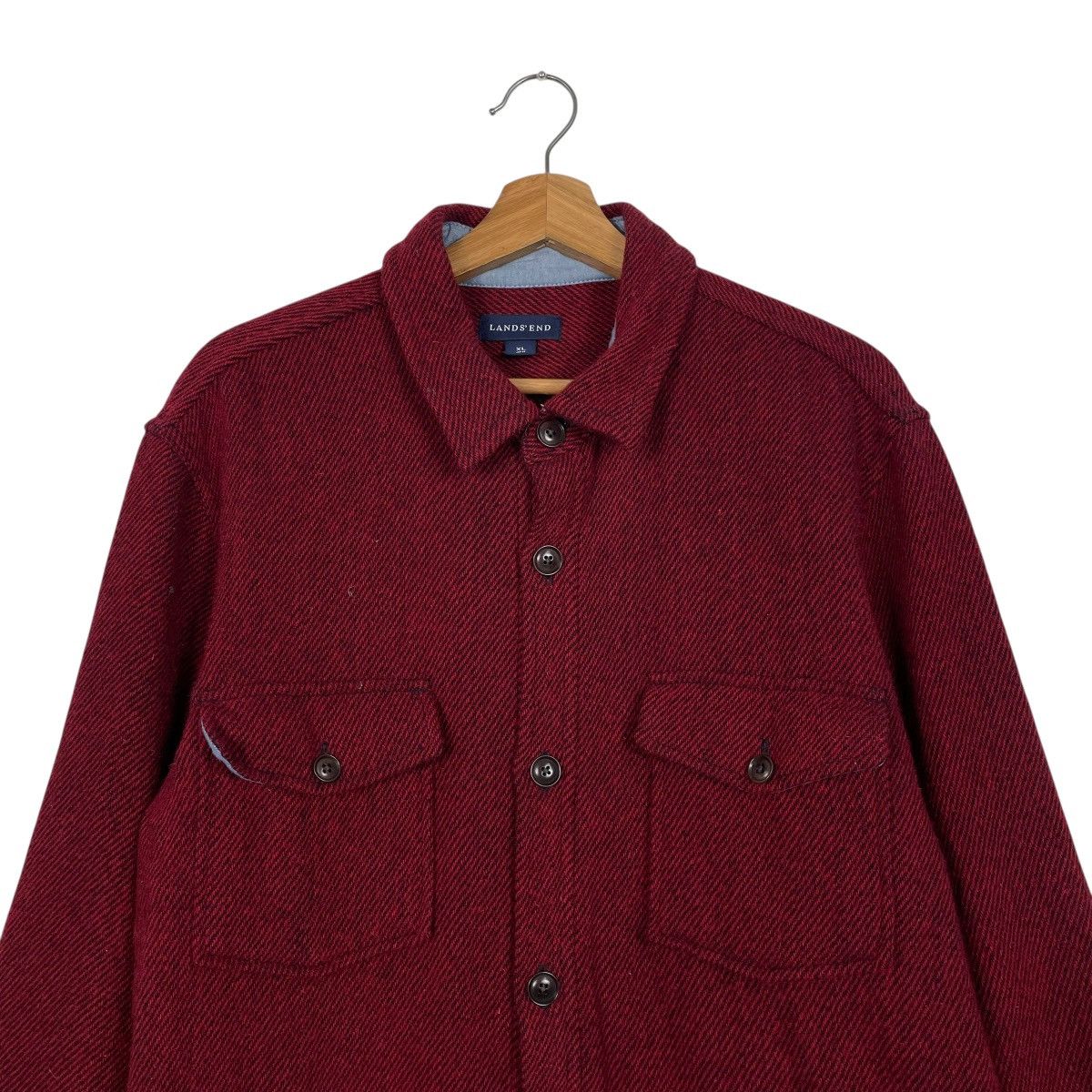 Lands' End Lands' End Wool Casual Jacket Size US L / EU 52-54 / 3 - 2 Thumbnail