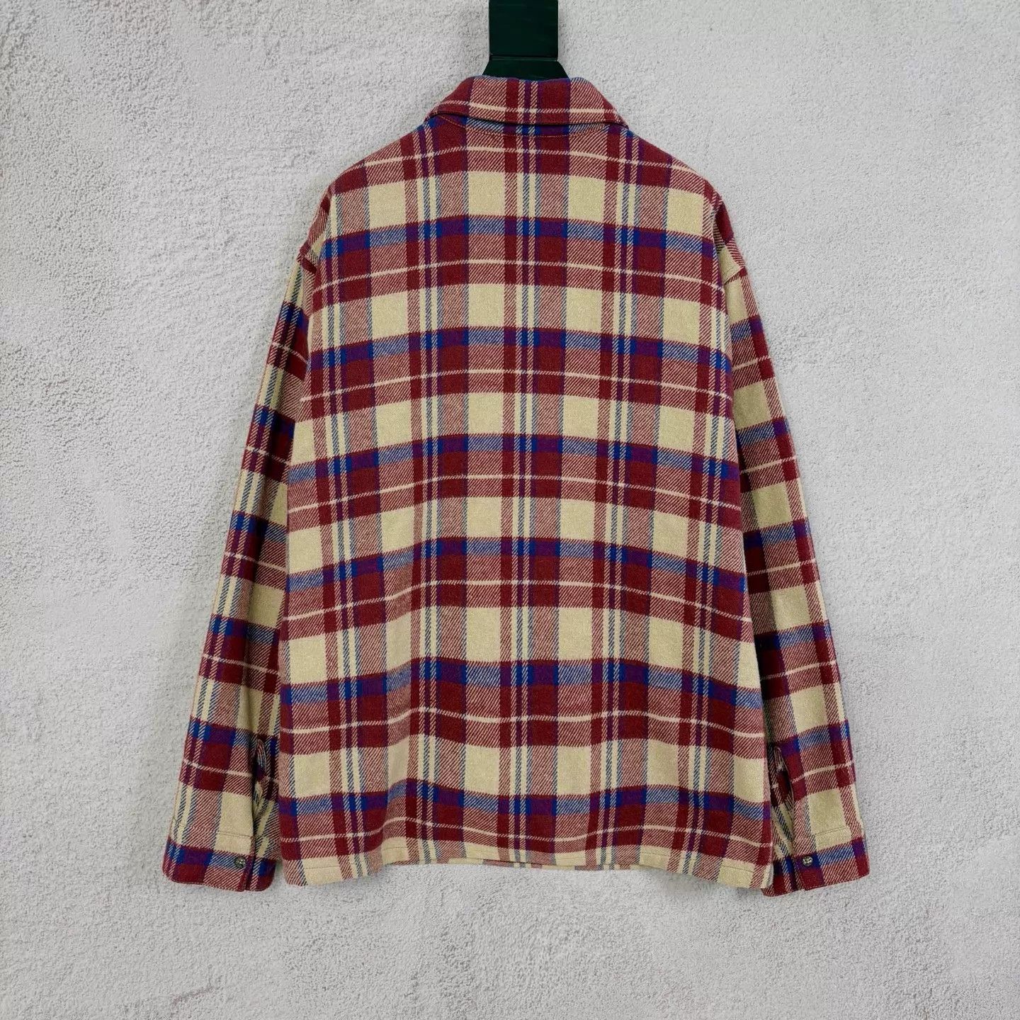 Chrome Hearts Chrome Hearts Plaid Half-Zip Flannel Red Blue XL Size US XL / EU 56 / 4 - 2 Thumbnail