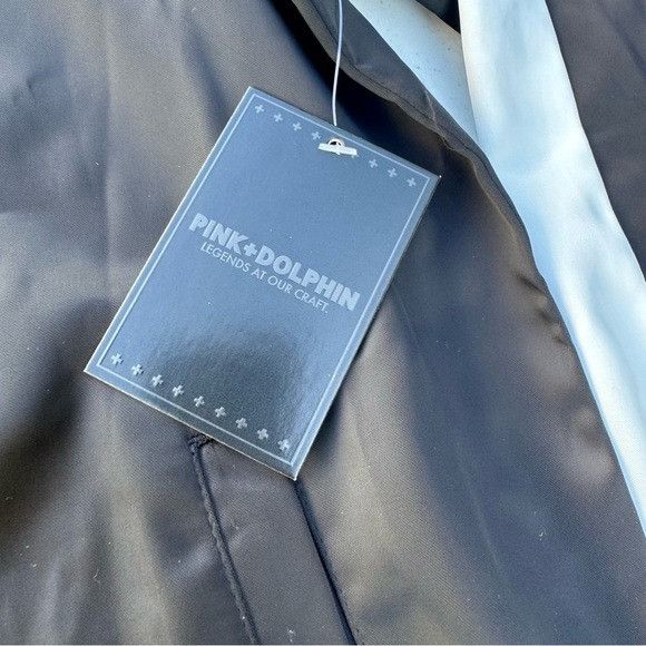 Designer × Pink Dolphin NWT PINK DOLPHIN POSITIVITY TAKES FLIGHT BLACK JACKET SZ XL Size US XL / EU 56 / 4 - 3 Thumbnail