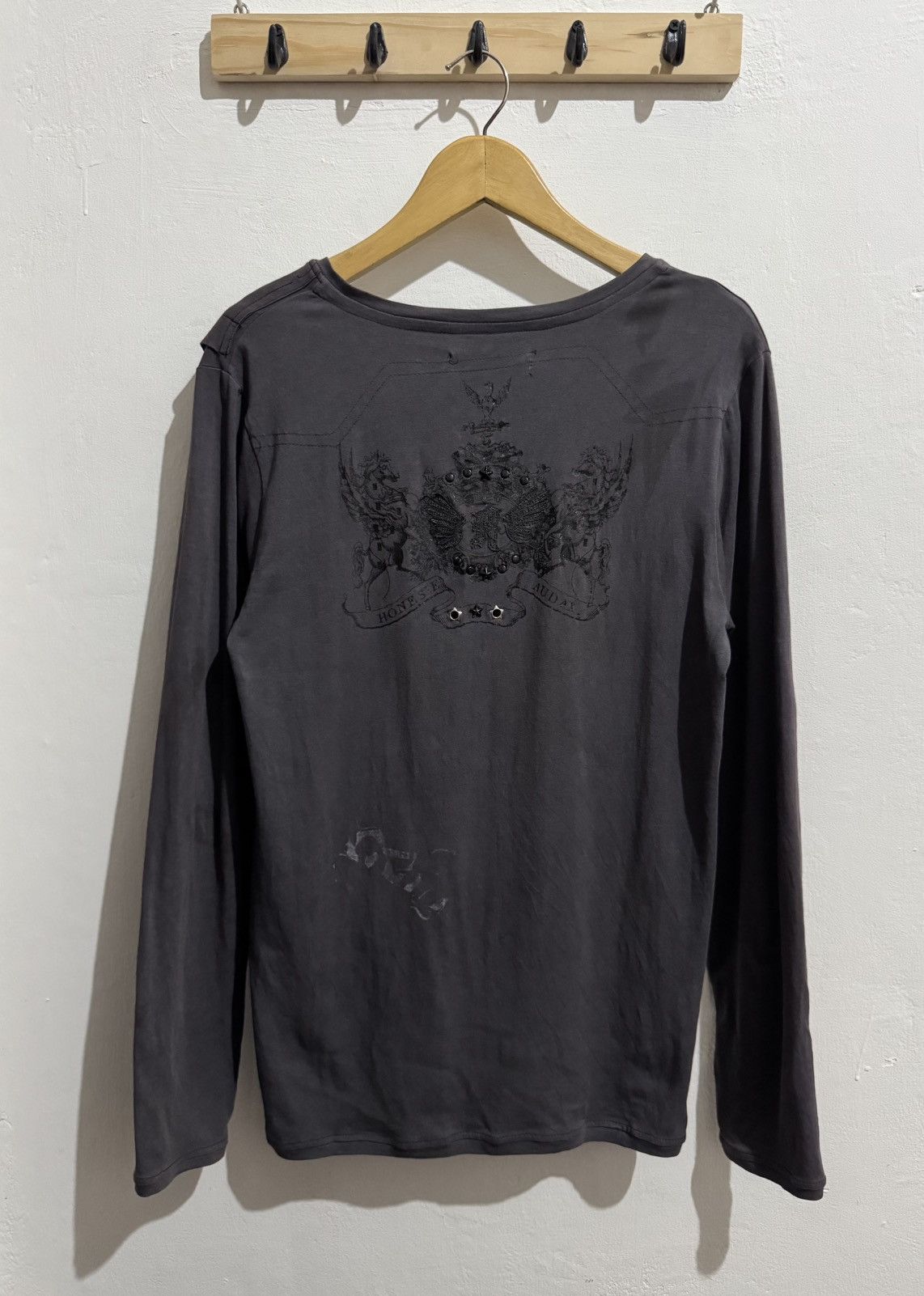 Hysteric Glamour Y2k Croxx Poem Grunge Vneck Longsleeve Size US M / EU 48-50 / 2 - 2 Thumbnail