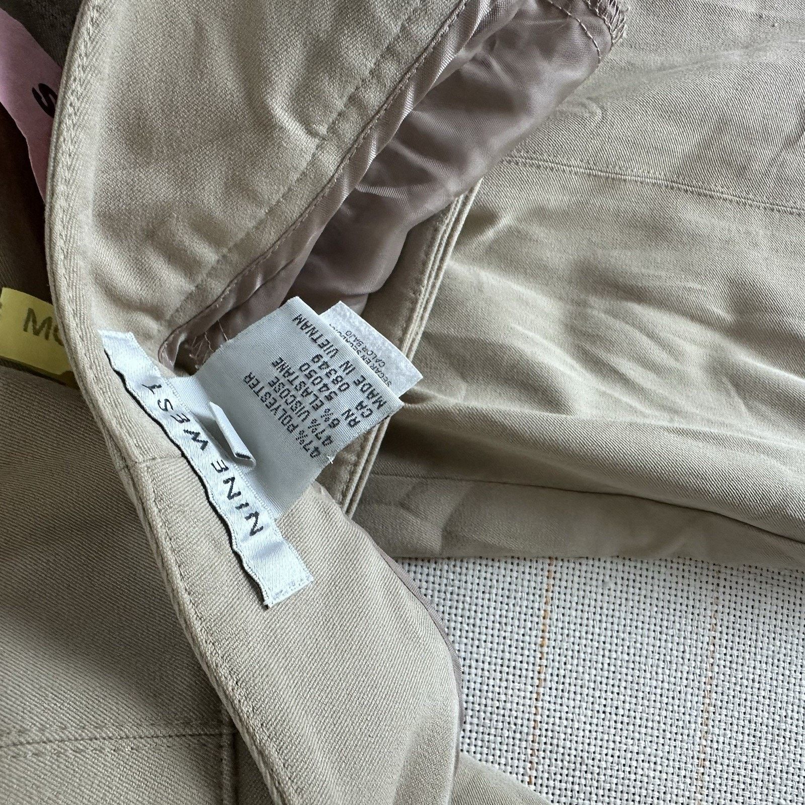 Nine West Nine West Dress Pants High Rise Khaki Slash Pockets Straight Size 30" / US 8 / IT 44 - 6 Thumbnail