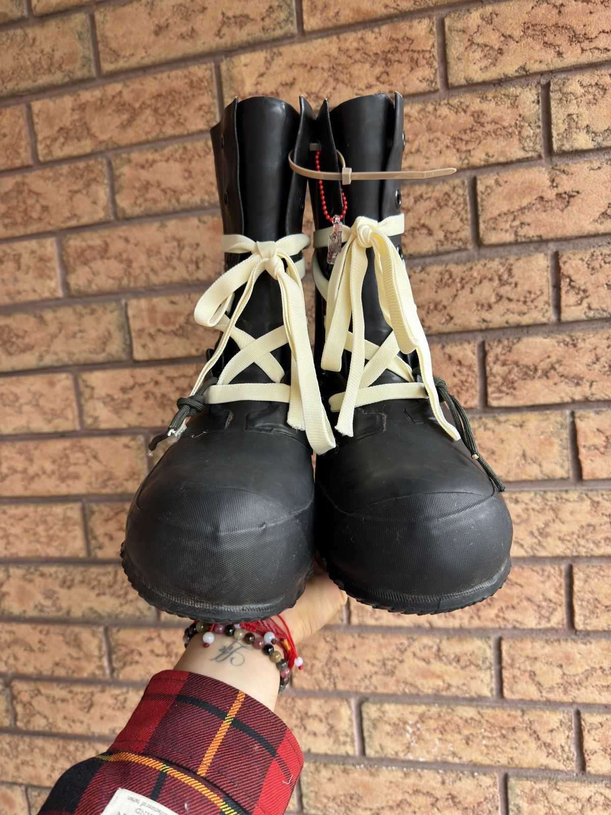 Vintage 1970s/80s Vintage Rubber Bunny / Mickey Boots Size US 10.5 / EU 43-44 - 3 Thumbnail