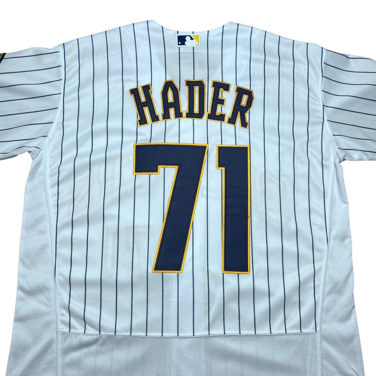 MLB × Nike MLB Milwaukee Brewers Josh Hader 71 Nike Pinstripe Jersey Size US XL / EU 56 / 4 - 12 Thumbnail
