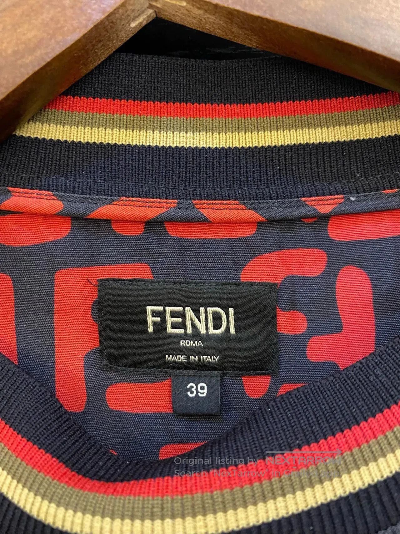 Fendi Fendi Red Logo Print Short Sleeve Top. Size US L / EU 52-54 / 3 - 4 Thumbnail