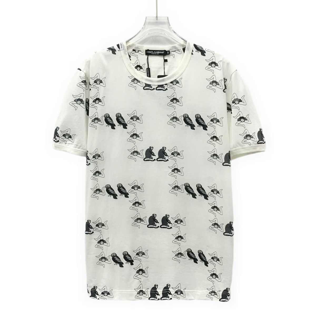 Dolce & Gabbana Dolce & Gabbana Cotton Crew Neck Short Sleeve T-Shirt K26WX Size US L / EU 52-54 / 3 - 1 Thumbnail