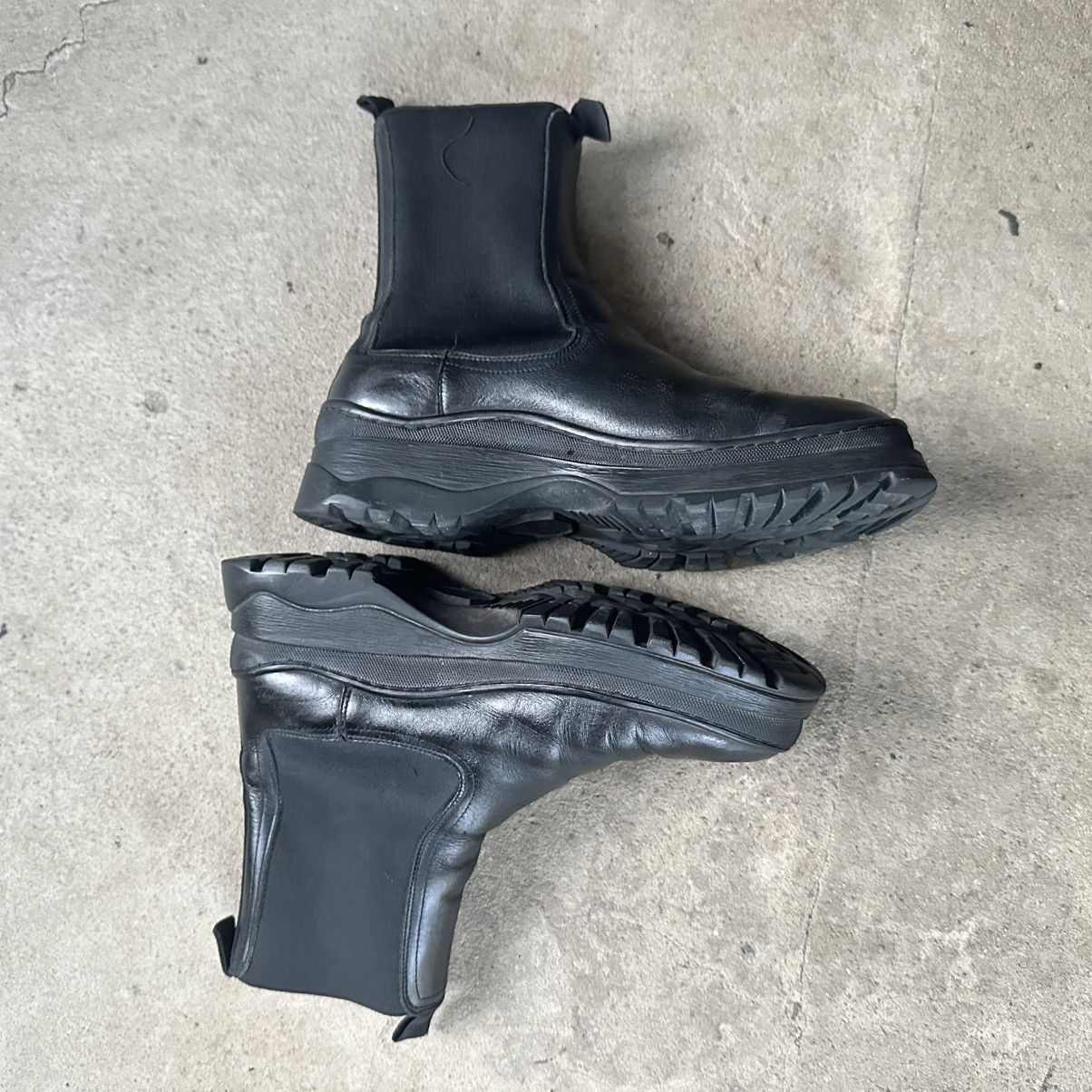 Acne Studios Chunky Massive Leather Arket Boots prada style Jil sander Size US 10 / IT 40 - 11 Thumbnail