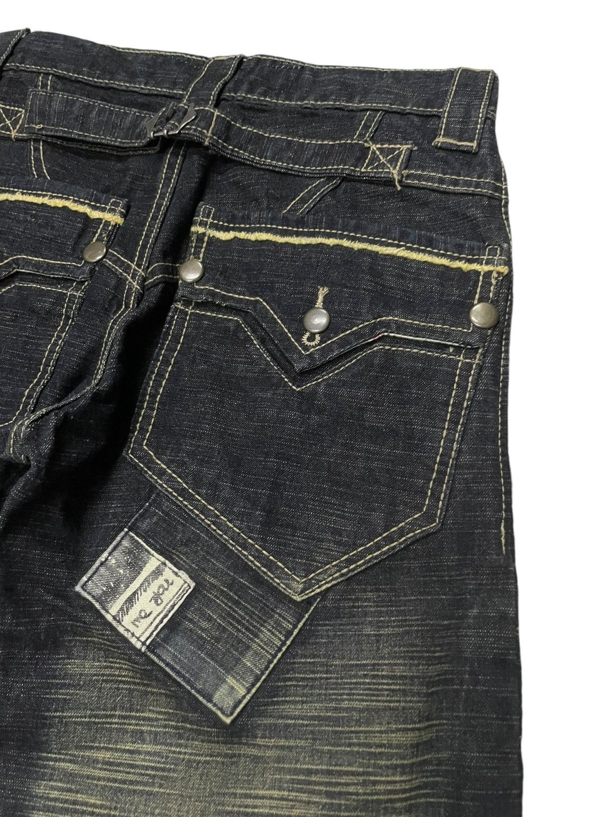 Japanese Brand Jeans De Art Mud Wash Whiskers Loose Jeans Size US 29 - 14 Thumbnail