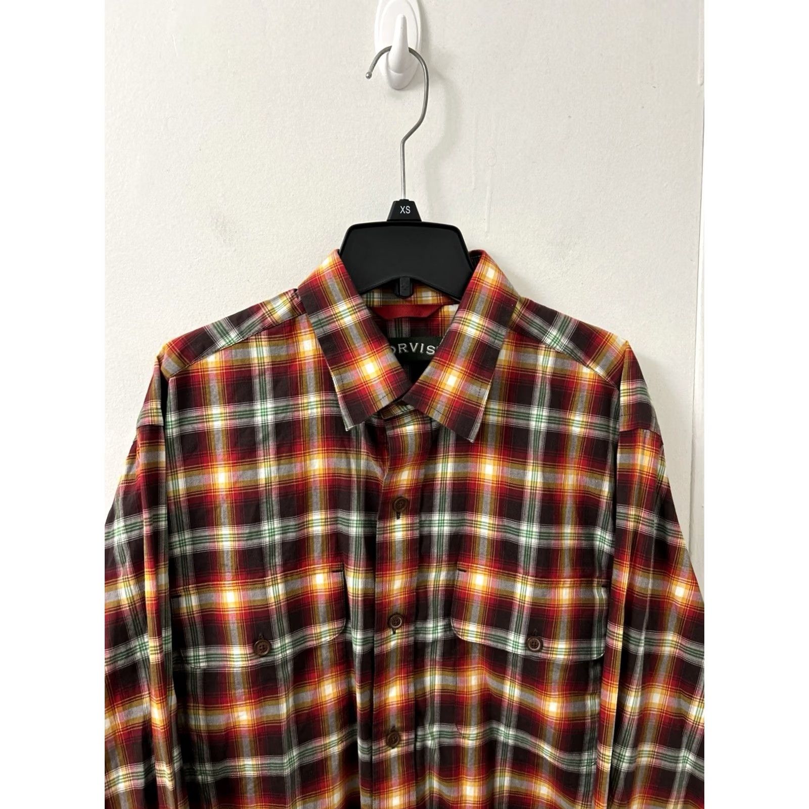 Orvis Orvis Shirt Mens Medium Red Game Bird Plaid Button Down Pockets Long Sleeve Size US M / EU 48-50 / 2 - 2 Thumbnail
