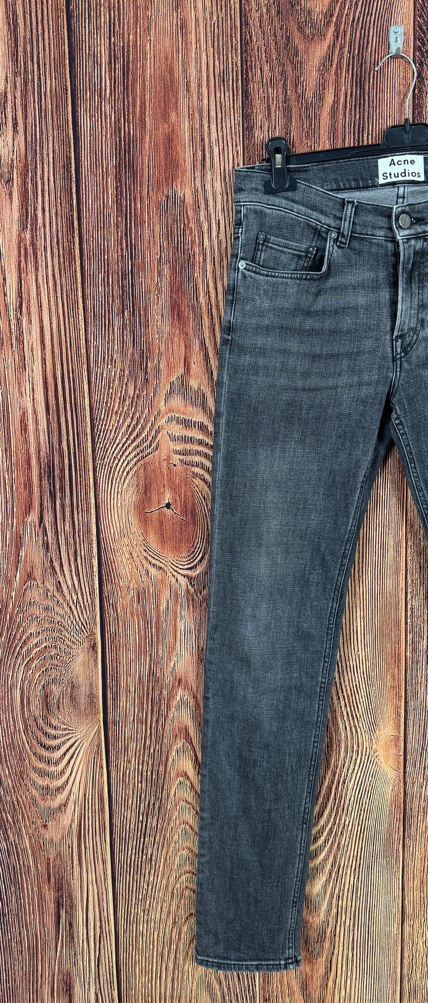 Acne Studios ACNE Studios Ace Eighties Black Denim Jeans W29 L32 Size US 29 - 2 Thumbnail