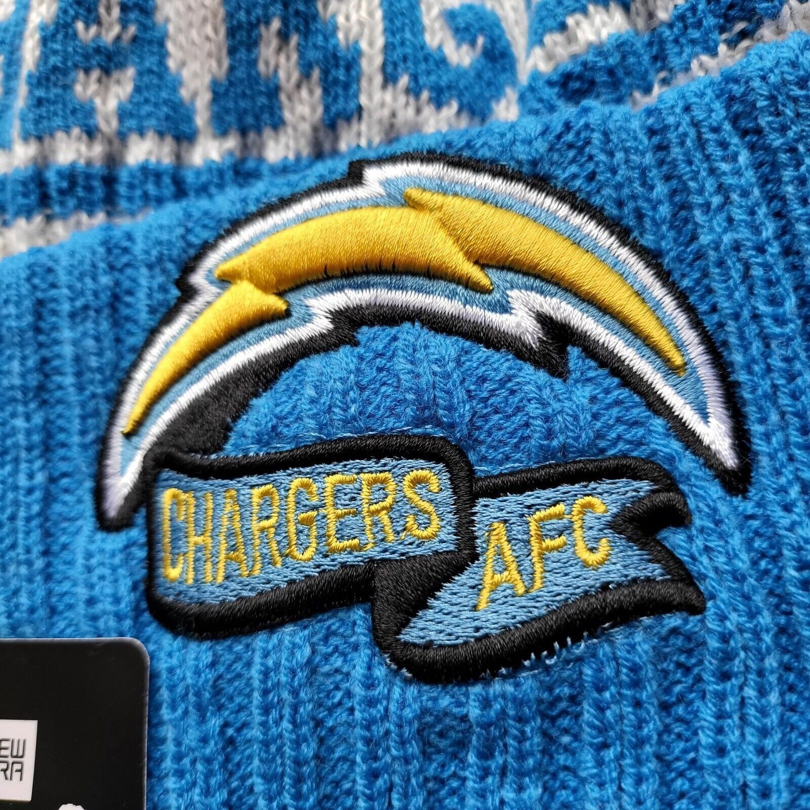 Other NWT Los Angeles Chargers Sport Knit Pom Beanie Fleece Lined Size ONE SIZE - 2 Thumbnail