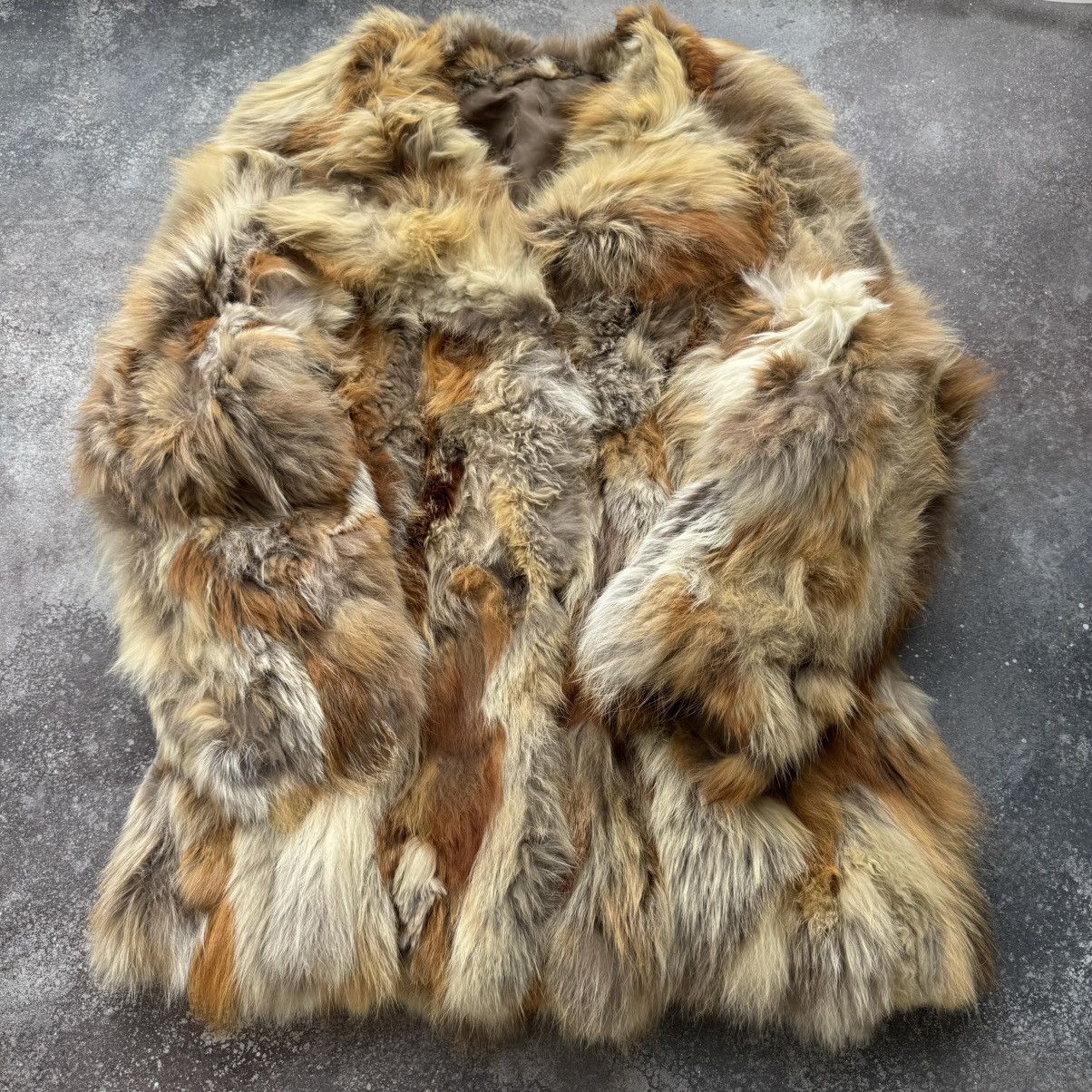 2000's Aesthetic Vintage Real Fur Y2K Glamour Coat Jacket