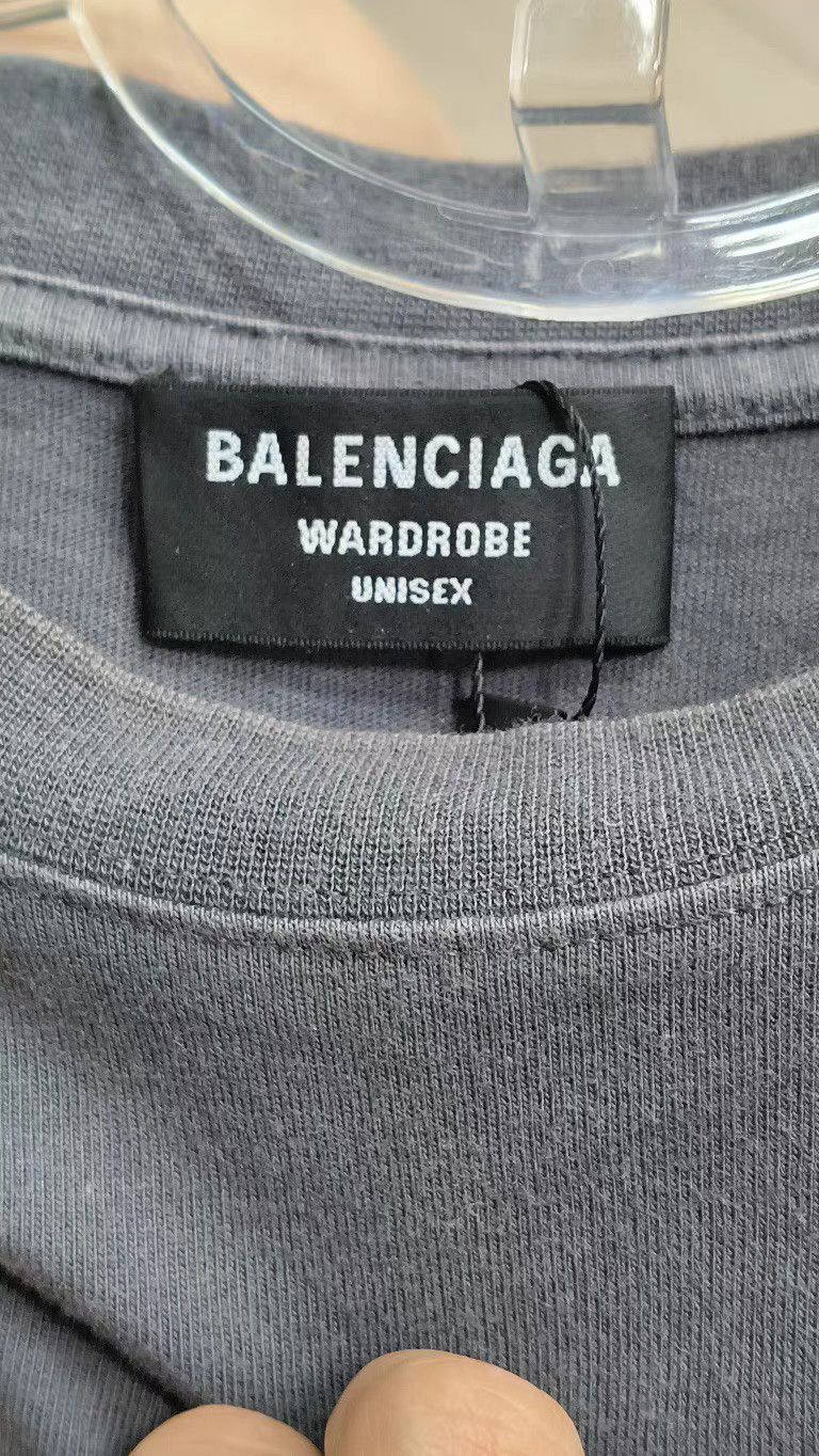 Balenciaga Balenciaga Black Cola Embroidered Short Sleeve T-shirt K2 Size US L / EU 52-54 / 3 - 3 Thumbnail