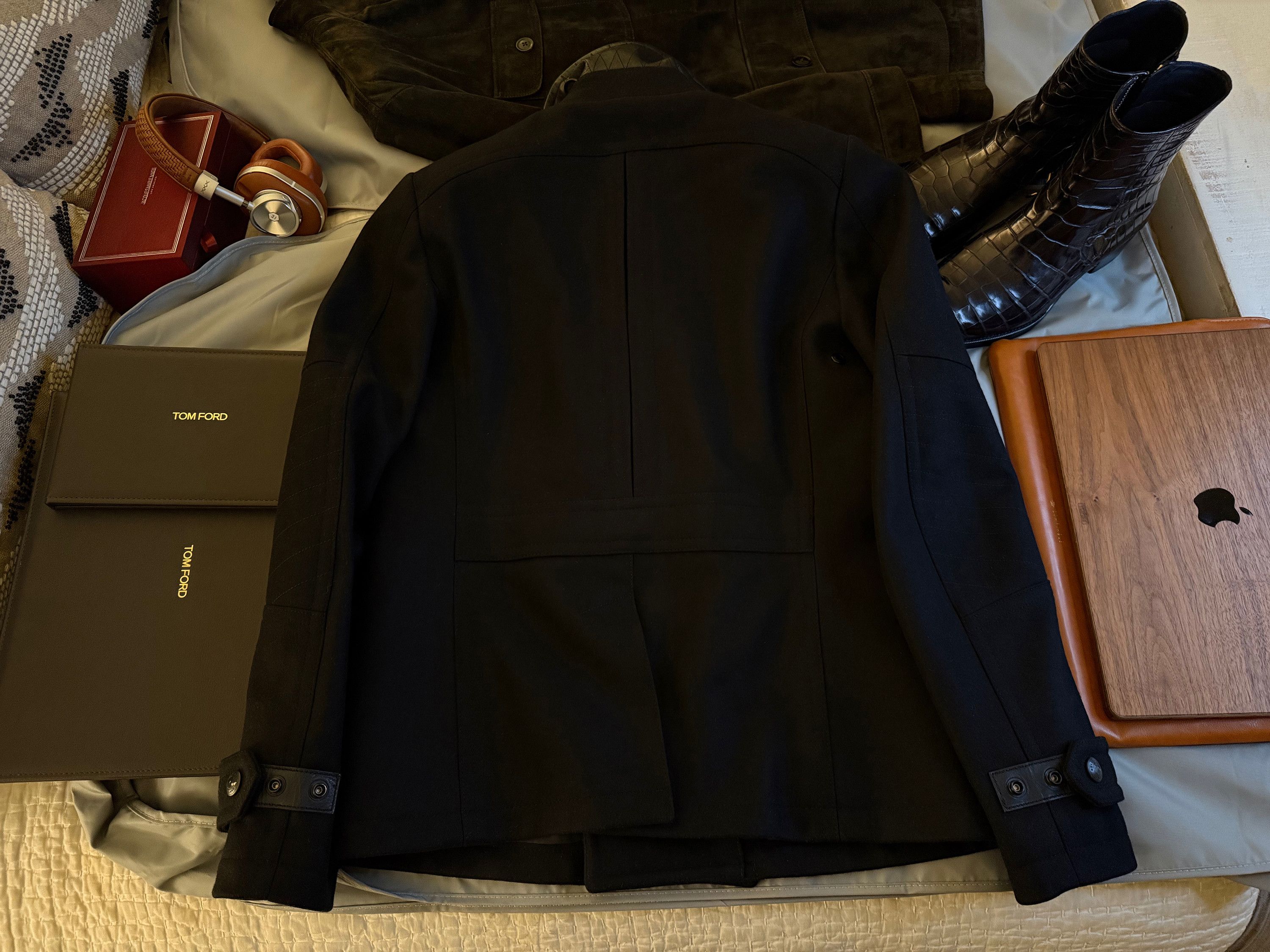 Belstaff Coveted, Badass $1,700 w/tax Leather Accents Peacoat Size US M / EU 48-50 / 2 - 13 Thumbnail