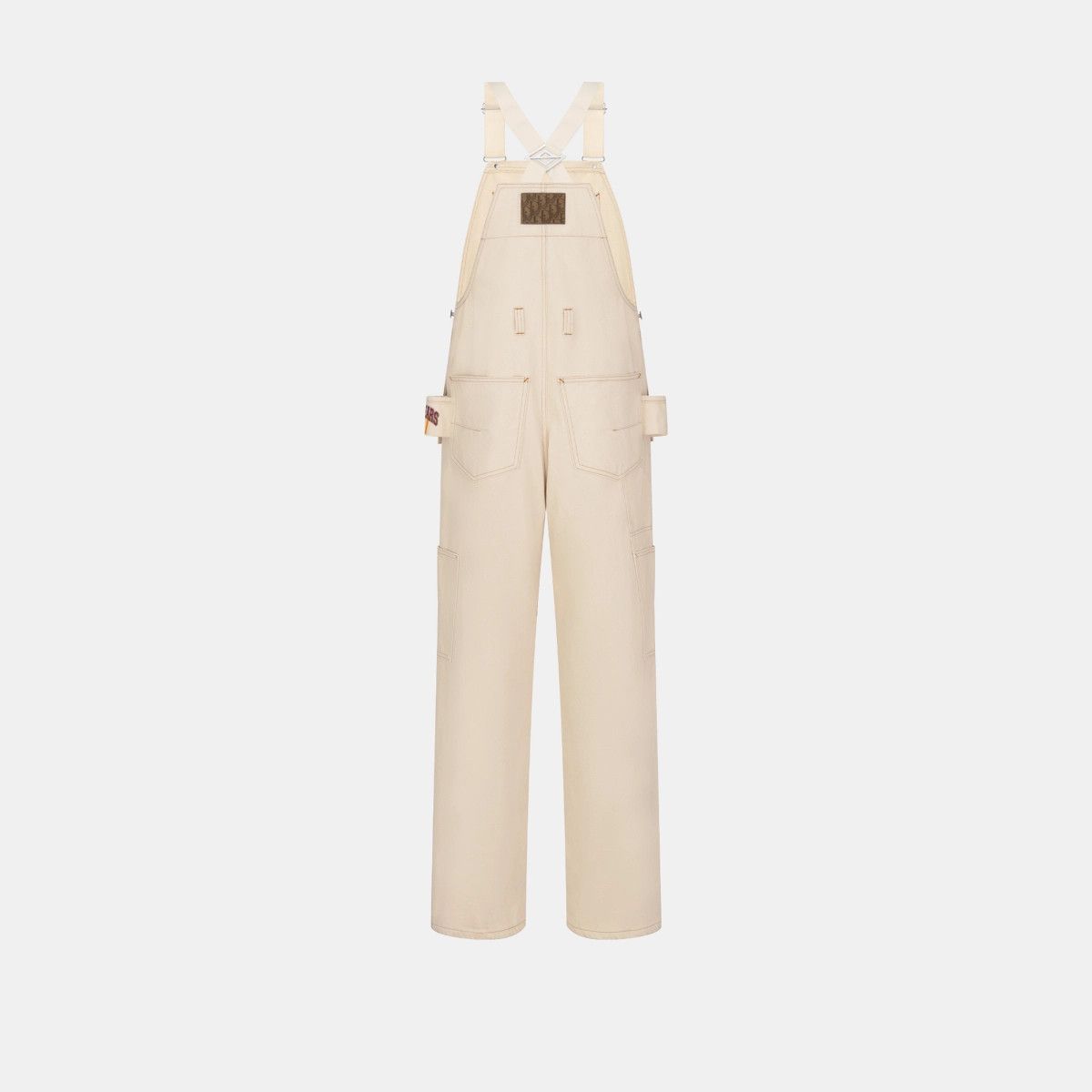 o1bcso1str1224 Carpenter Jumpsuit in White