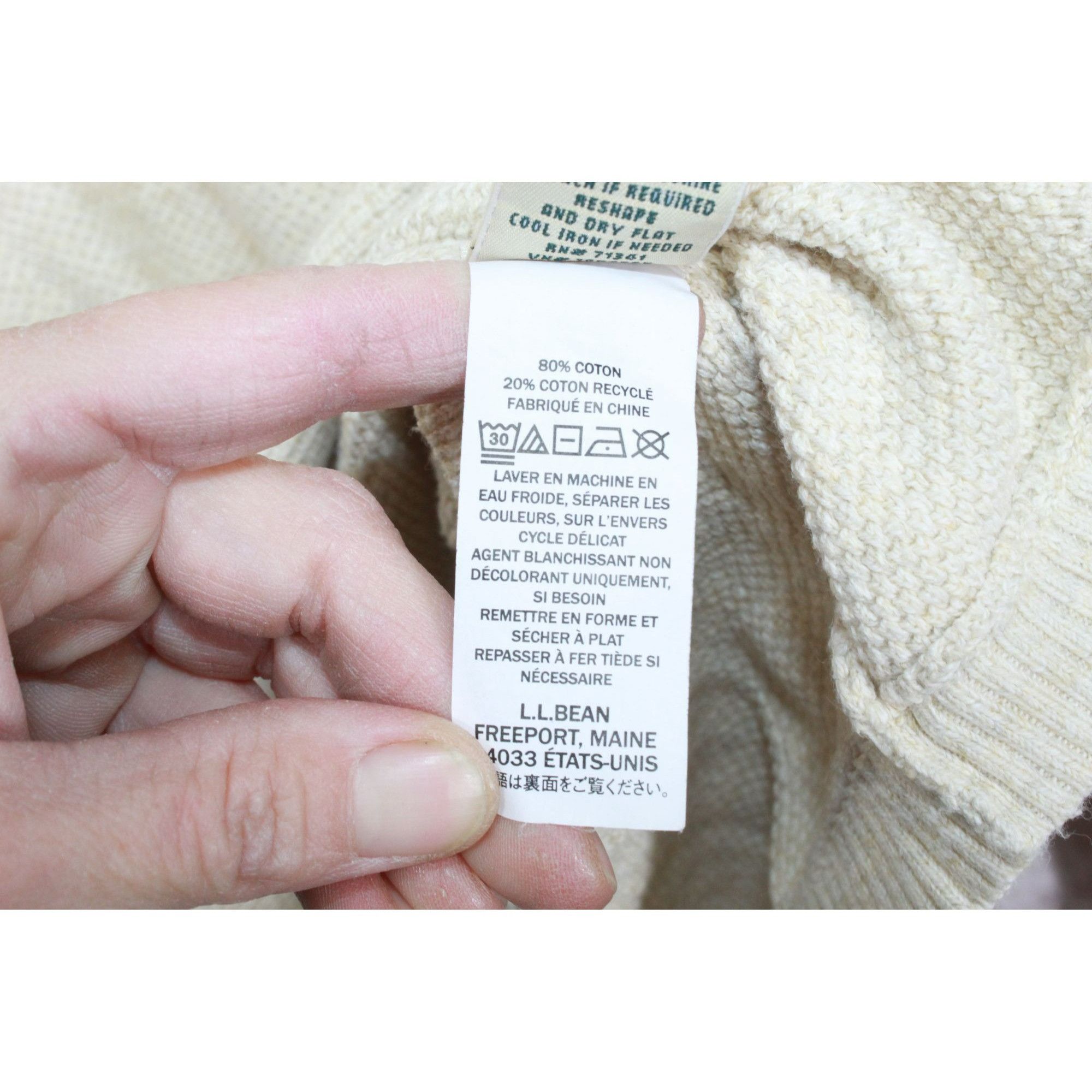 L.L. Bean LL Bean Women's Cotton Long Sleeve Pullover Sweater Size S / US 4 / IT 40 - 10 Thumbnail