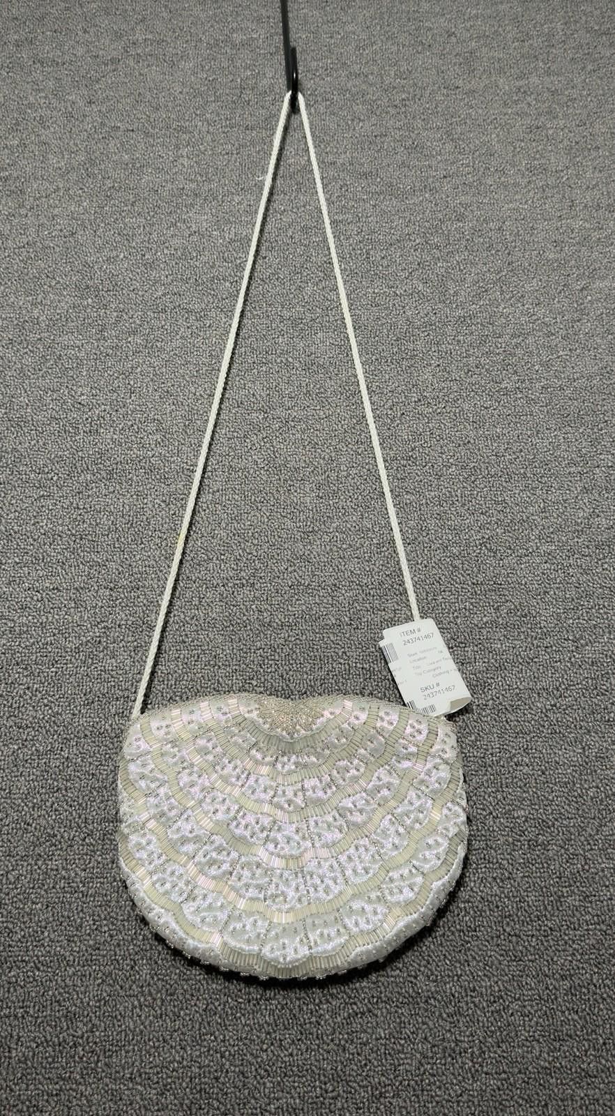 Lord & Taylor VTG Lord&Taylor Evening Purse Opalescent Satin Beaded Y2K Size ONE SIZE - 1 Thumbnail
