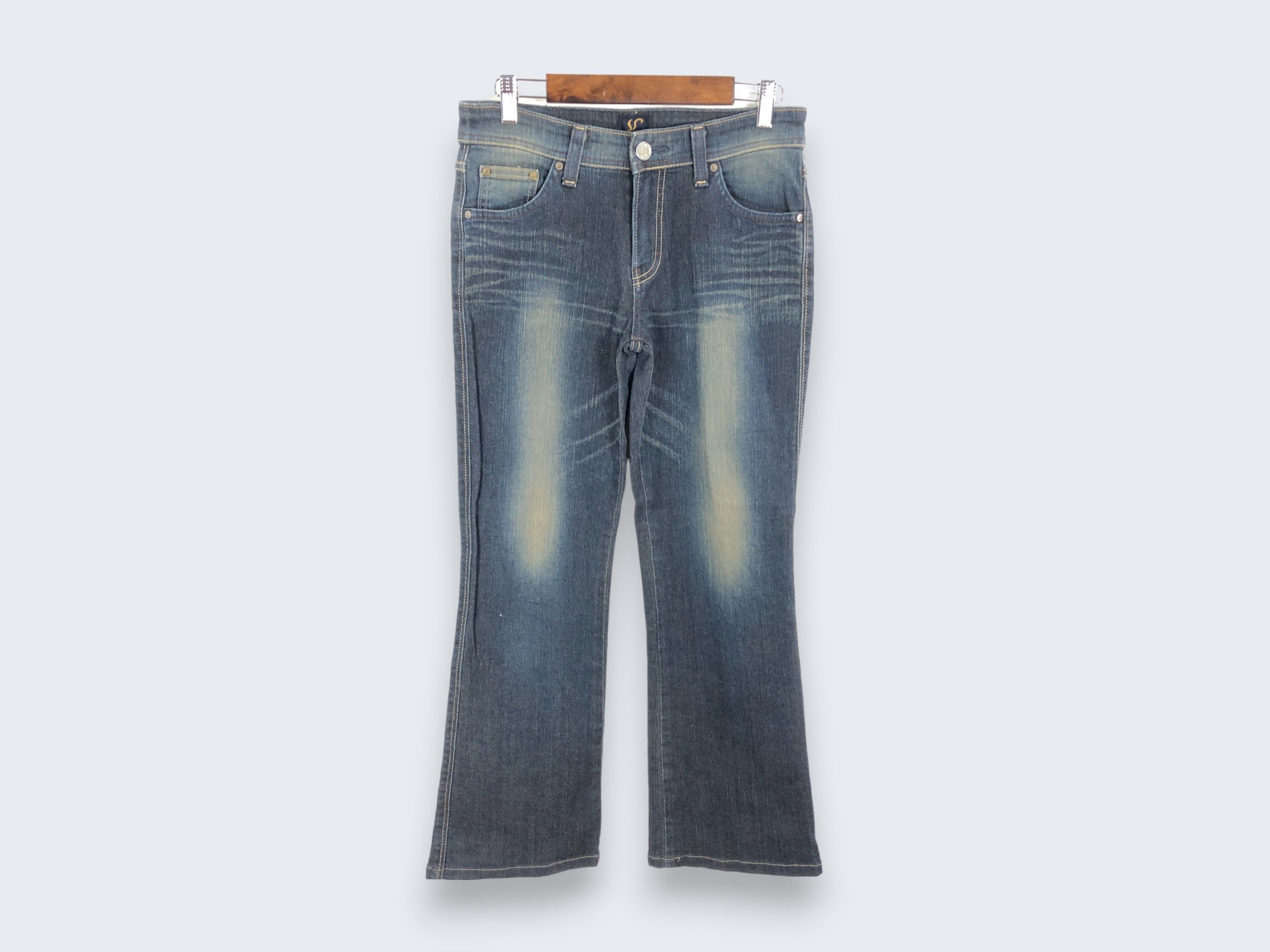 Edwin × Vintage 29 x 27 Womens Vintage Edwin Flare Jeans L1371W Size 29" - 1 Thumbnail