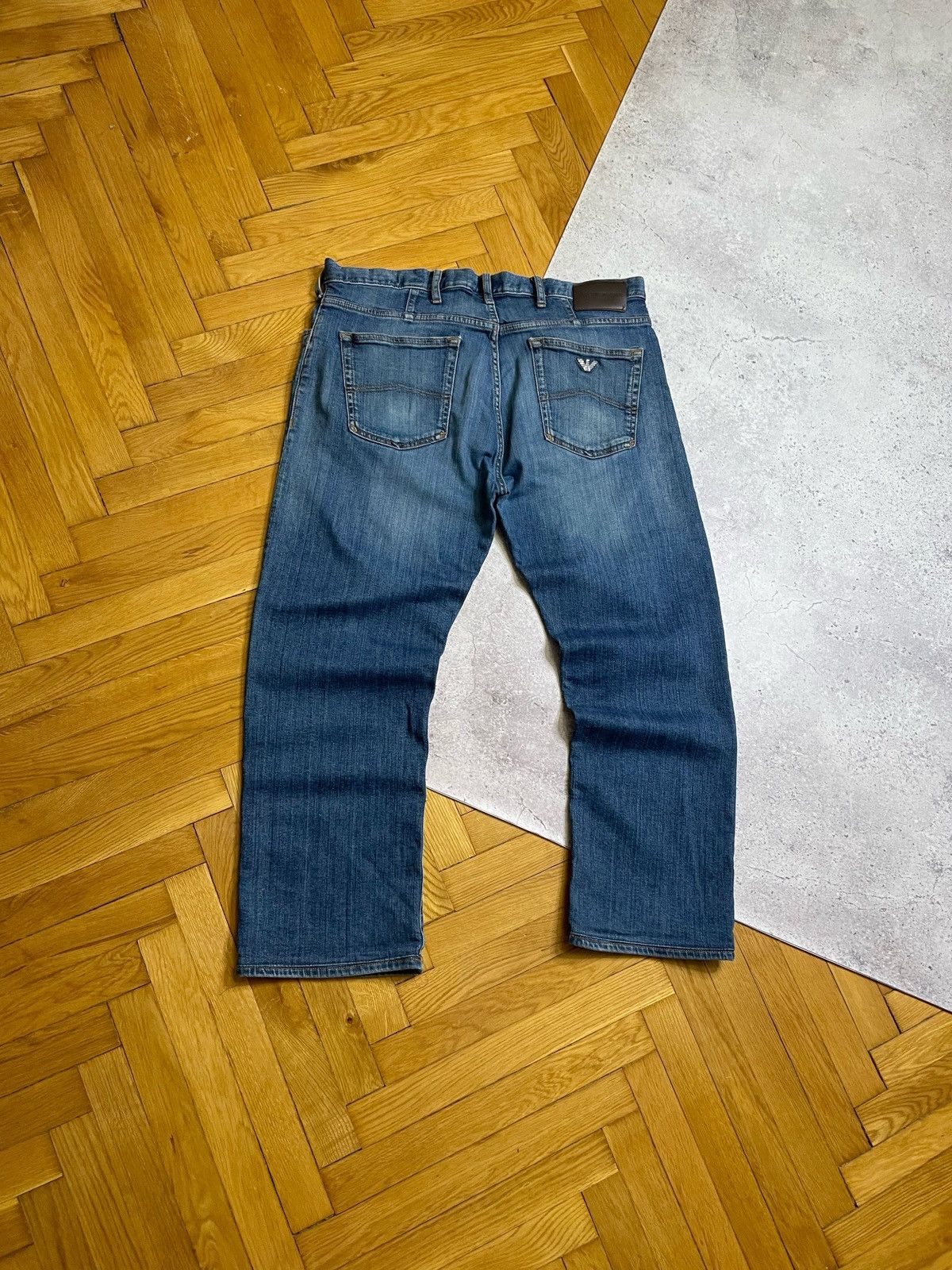 Emporio Armani × Vintage Vintage Emporio Armani Metal Logo Pants Size 36 Size US 36 / EU 52 - 2 Thumbnail
