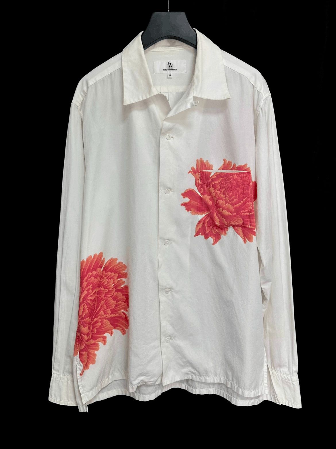 Yohji Yamamoto Sz 4 Yohji Yamamoto 05AW Flowers Print Shirts Size US XL / EU 56 / 4 - 1 Thumbnail