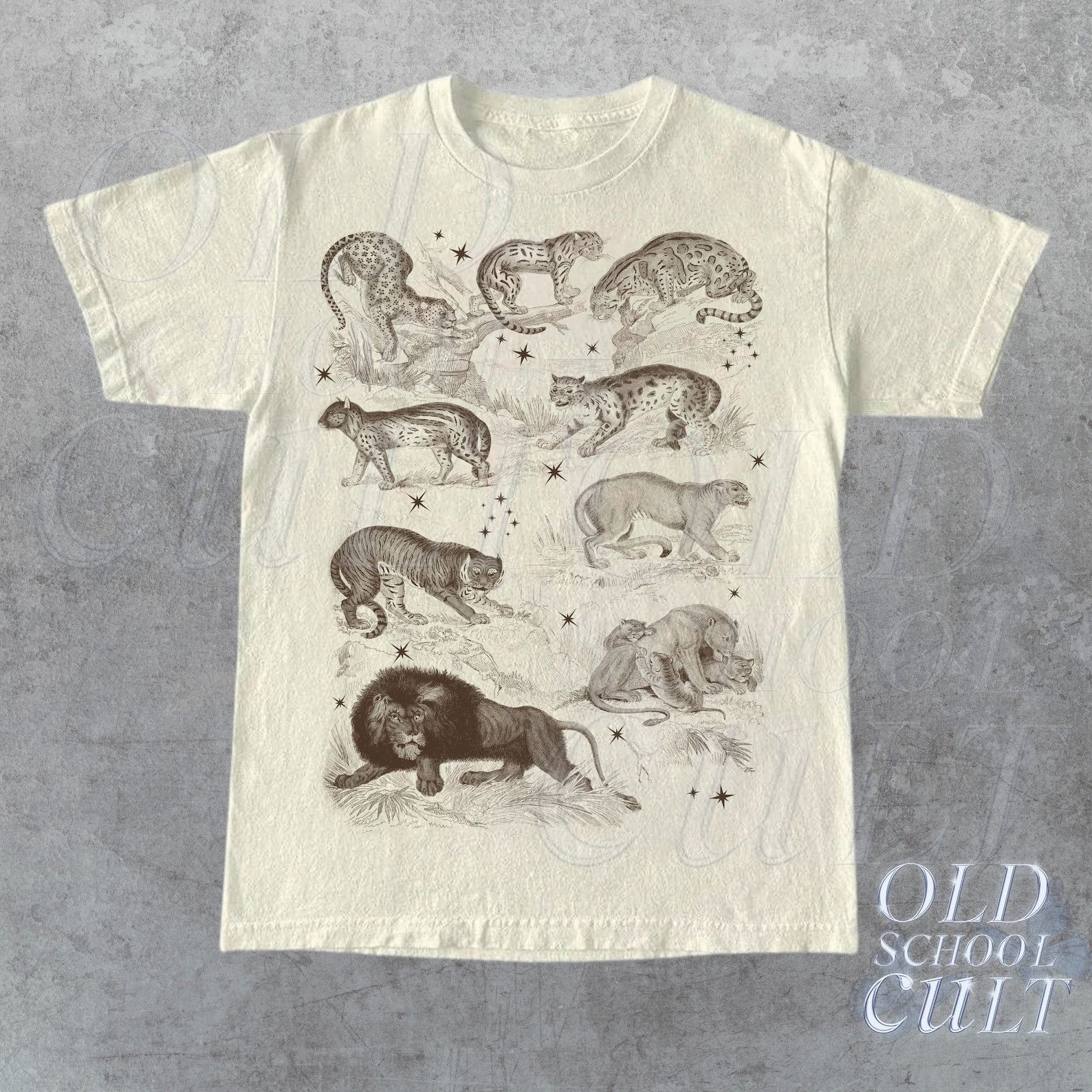 The Unbranded Brand Cat Species Vintage 90s Tattoo Tshirt Size US L / EU 52-54 / 3 - 1 Thumbnail