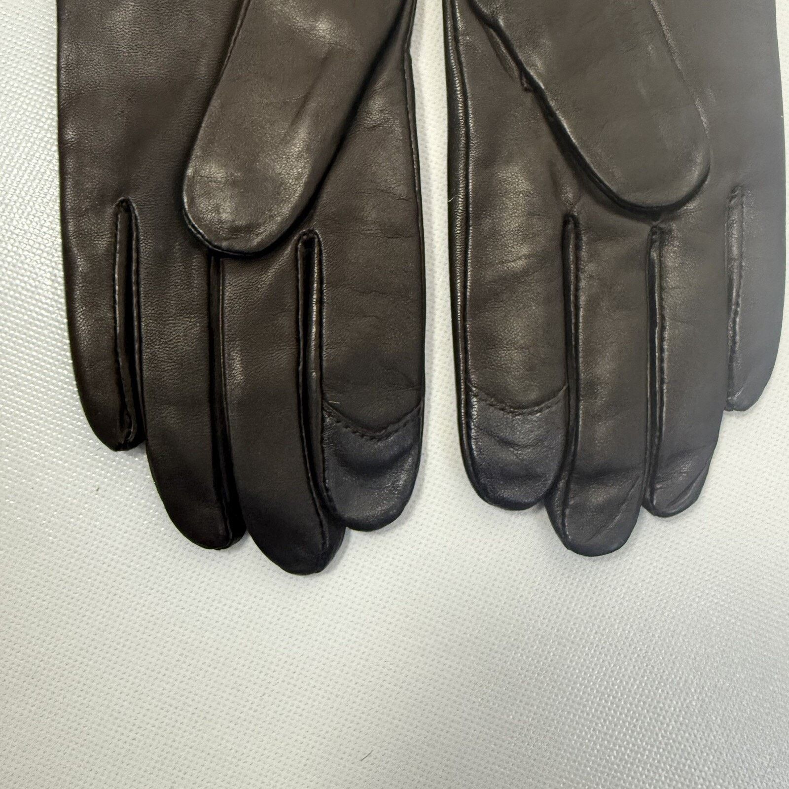 Other Grandoe Gloves Brown Leather Cashmere LambsWool Driving Size ONE SIZE - 3 Thumbnail