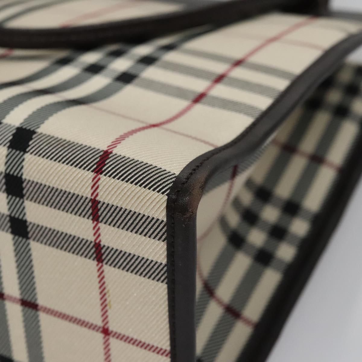 Burberry Burberry Nova Check Hand Bag Canvas Beige Brown Size ONE SIZE - 13 Thumbnail