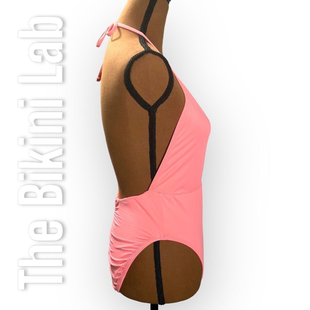 Other The Bikini Lab Rack Solid Plunge Shirred Booty One-Piece Hal Size M / US 6-8 / IT 42-44 - 3 Thumbnail